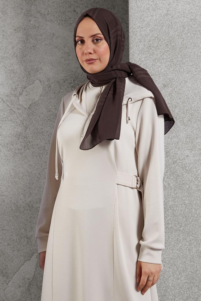 Vêtements hijab BRUN CHÂLE ALVINA 8446 - ALVİNA