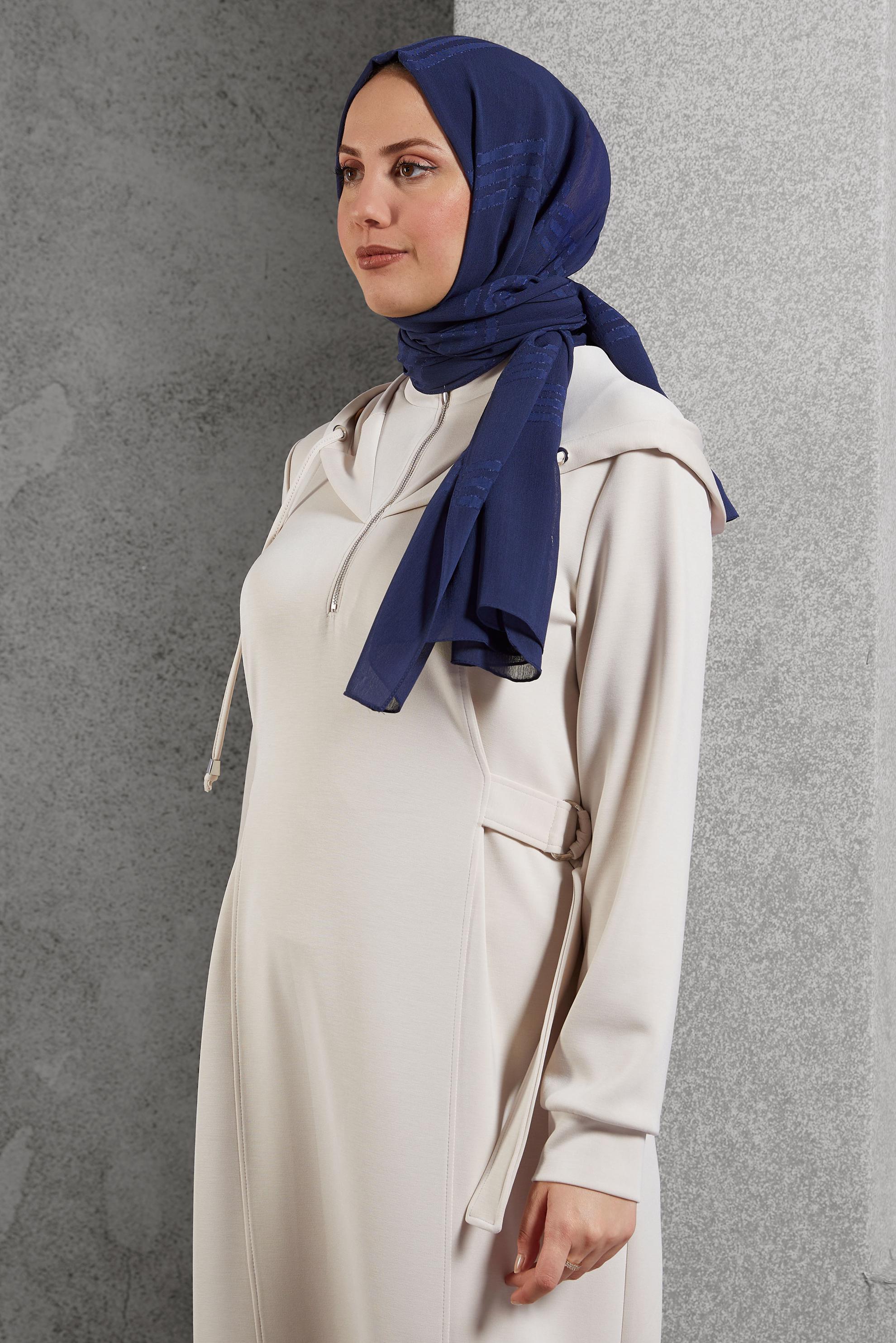 Vêtements hijab BLEU MARINE CHÂLE ALVINA 8446