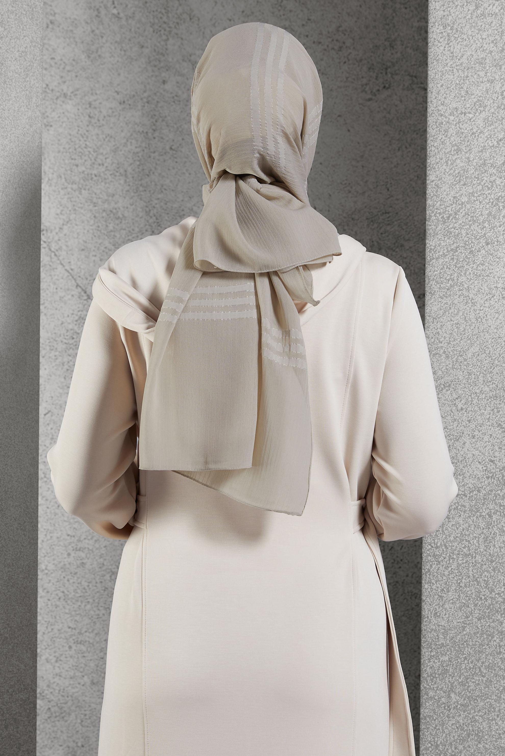 Vêtements hijab BEIGE CHÂLE ALVINA 8446