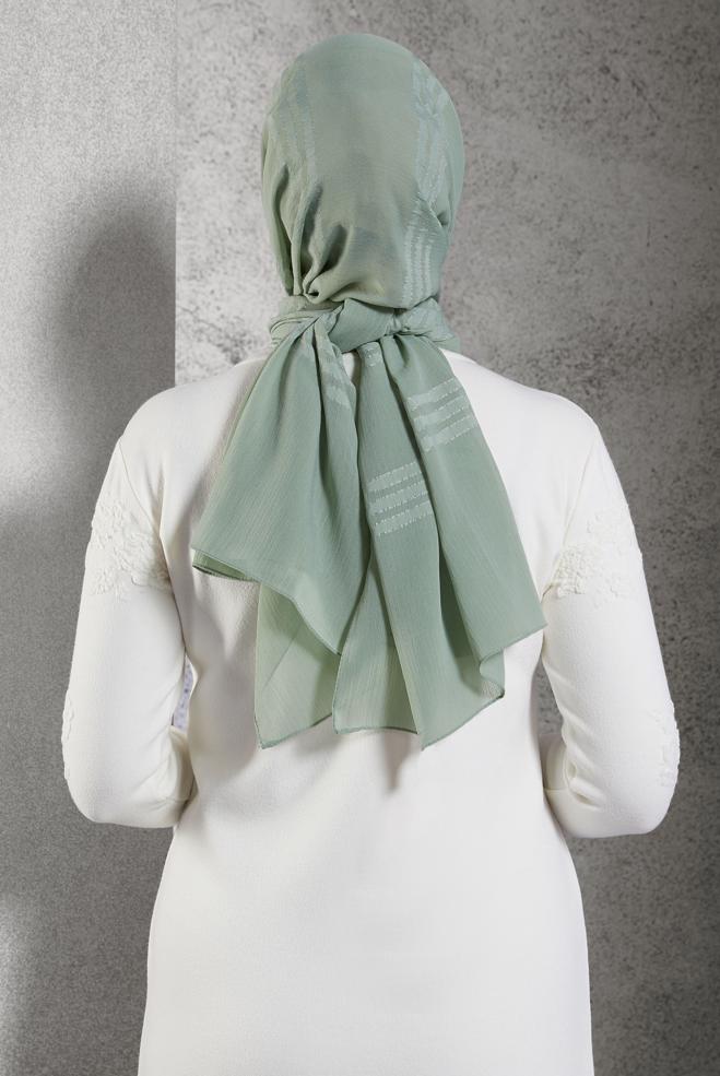 Vêtements hijab VERT CHÂLE ALVINA 8446 - ALVİNA
