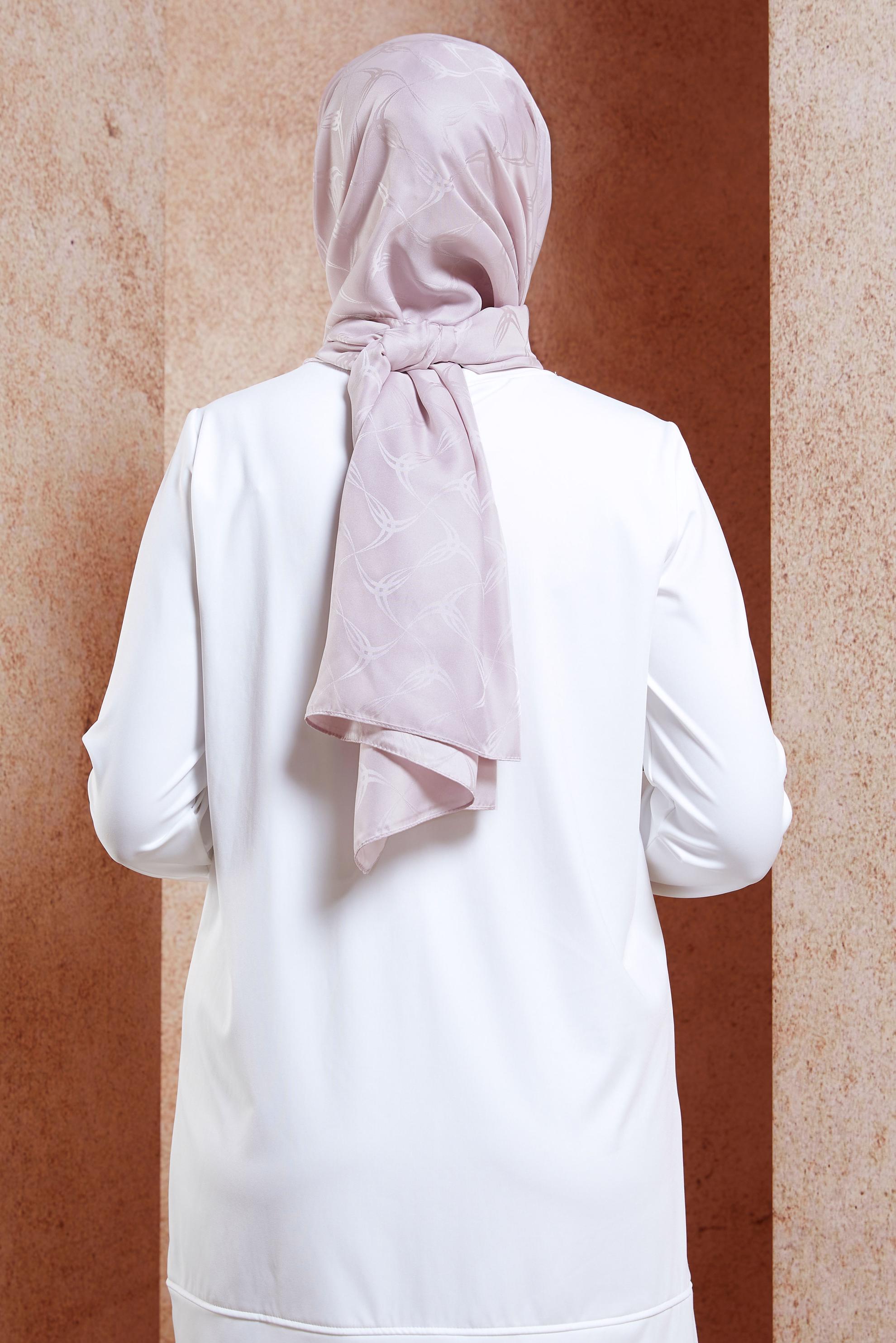 Tesettür giyim PUDRA ALVINA JAKAR ŞAL 8447