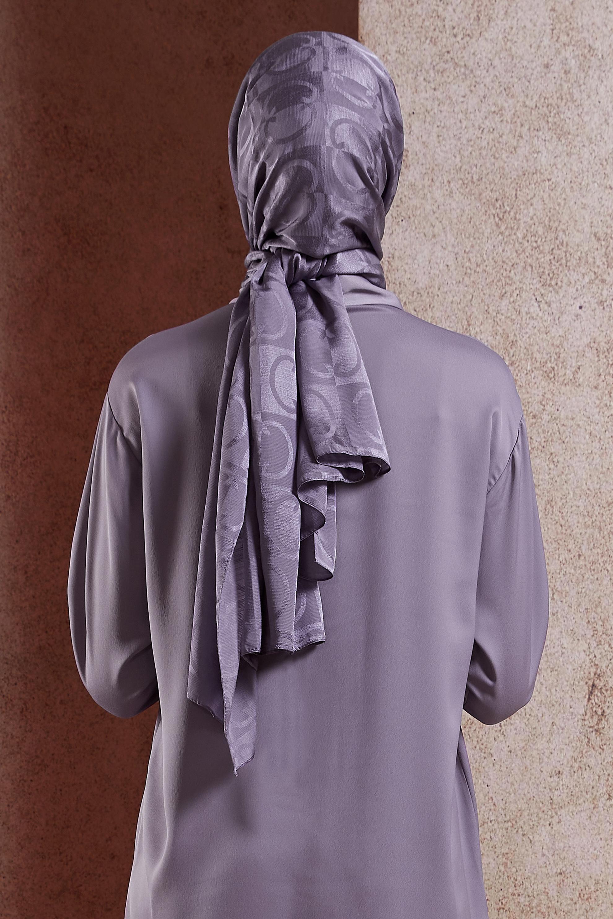 Tesettür giyim MOR ALVİNA JAKAR ŞAL 8453