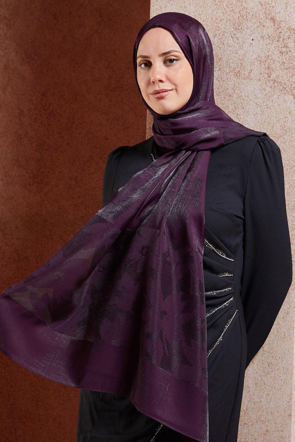 Tesettür giyim MÜRDÜM ALVİNA ŞAL 8458