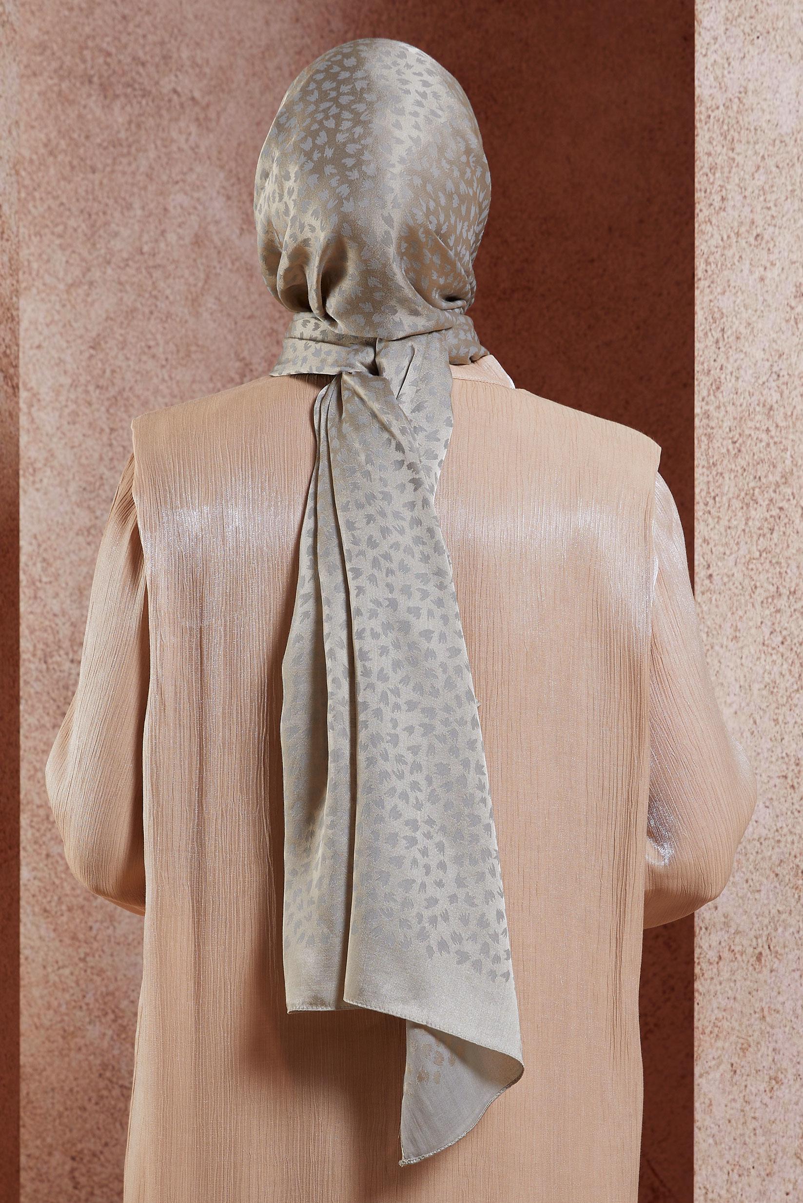 Hijab clothing GREEN ALVINA PATTERNED SHAWL 8460