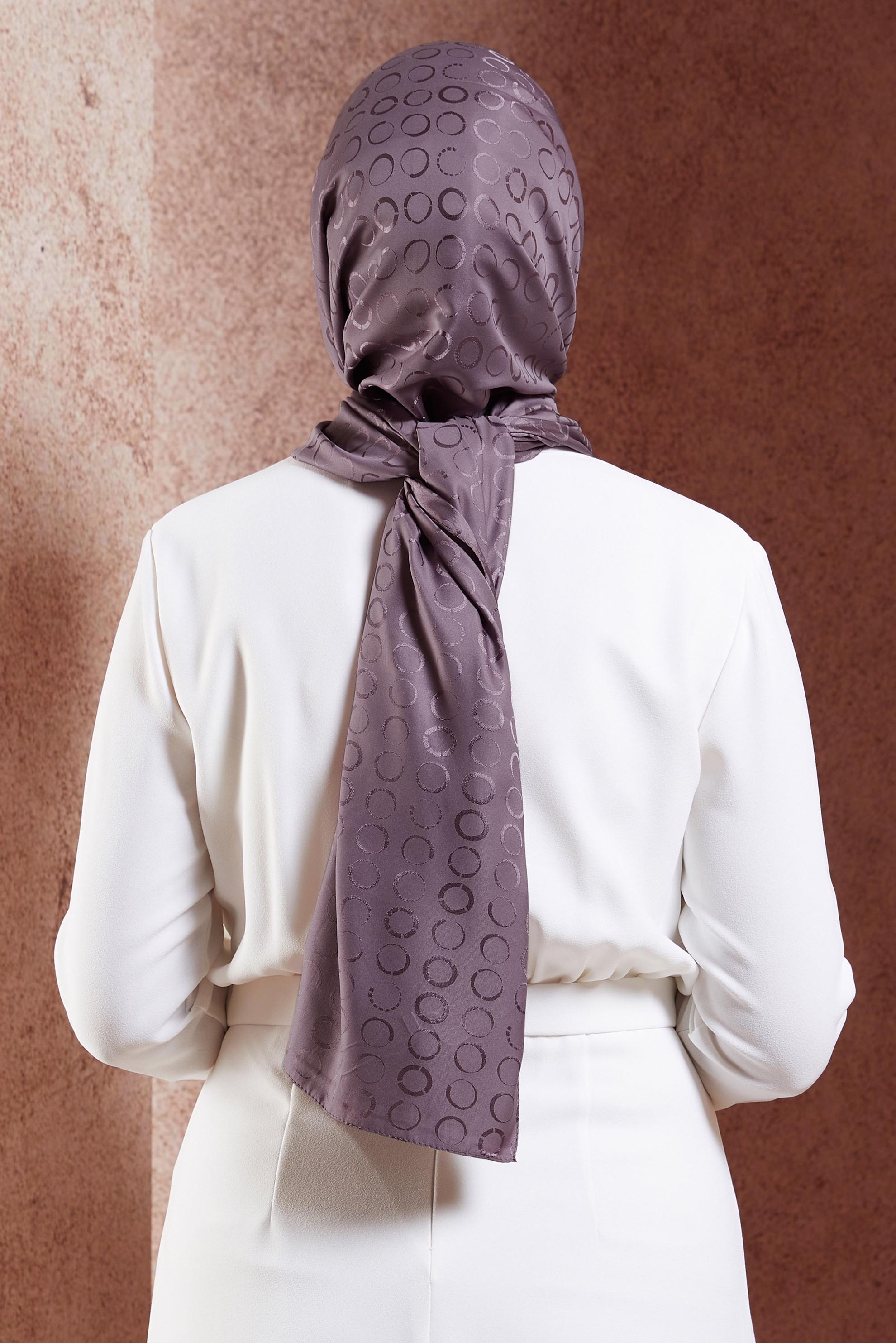 Tesettür giyim MOR ALVİNA JAKARLI ŞAL 8463