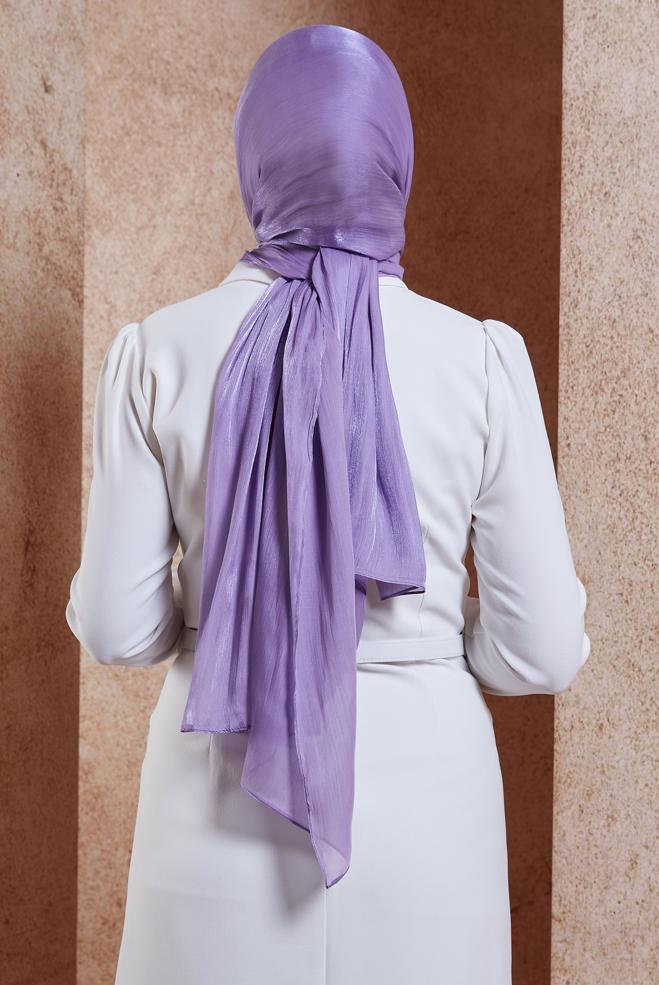 Tesettür giyim MOR ALVİNA ABİYE ŞAL 8444 - ALVİNA