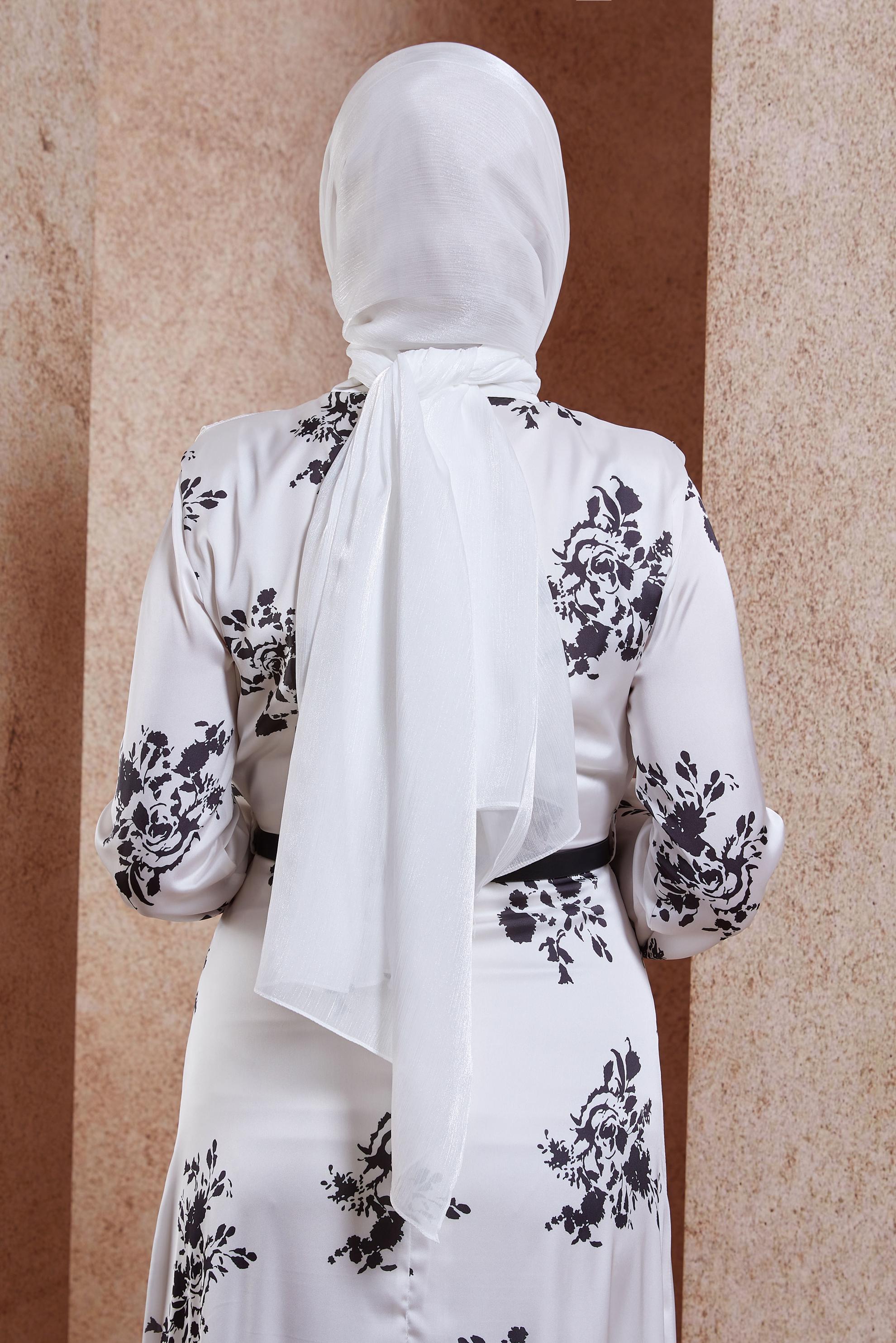 Vêtements hijab ÉCRUE CHÂLE DE SOIRÉE ALVINA 8444