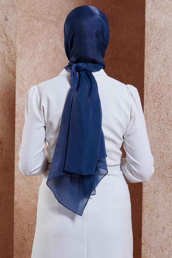 Tesettür giyim LACİVERT ALVİNA ABİYE ŞAL 8444 - ALVİNA