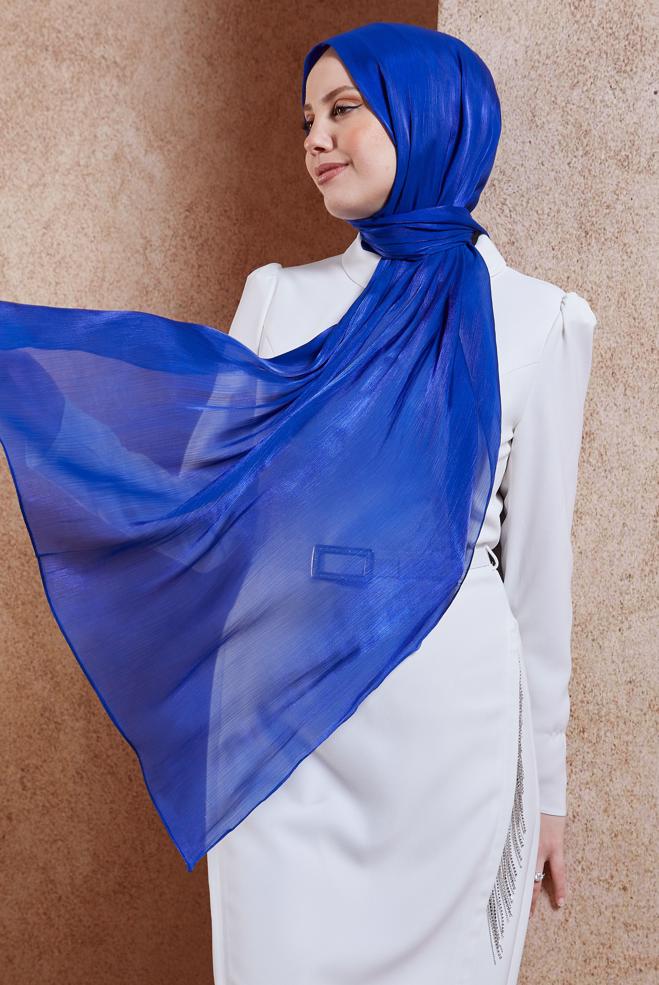 Tesettür giyim LACİVERT ALVİNA ABİYE ŞAL 8444 - ALVİNA