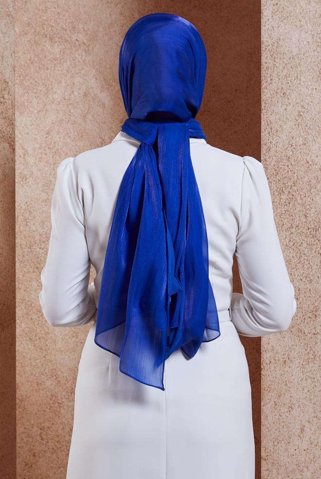 Tesettür giyim LACİVERT ALVİNA ABİYE ŞAL 8444 - ALVİNA