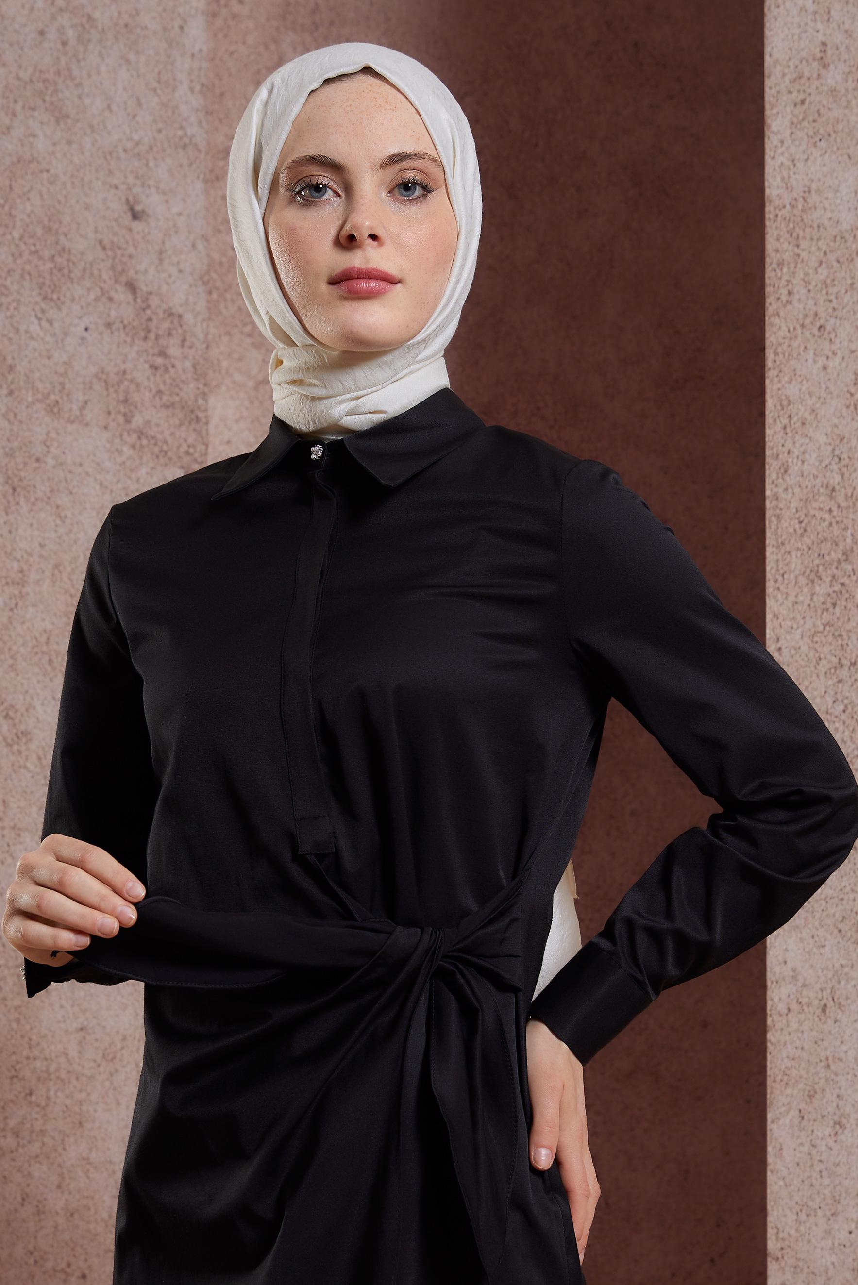 Tesettür giyim EKRU ALVİNA JAKARLI ŞAL 8427