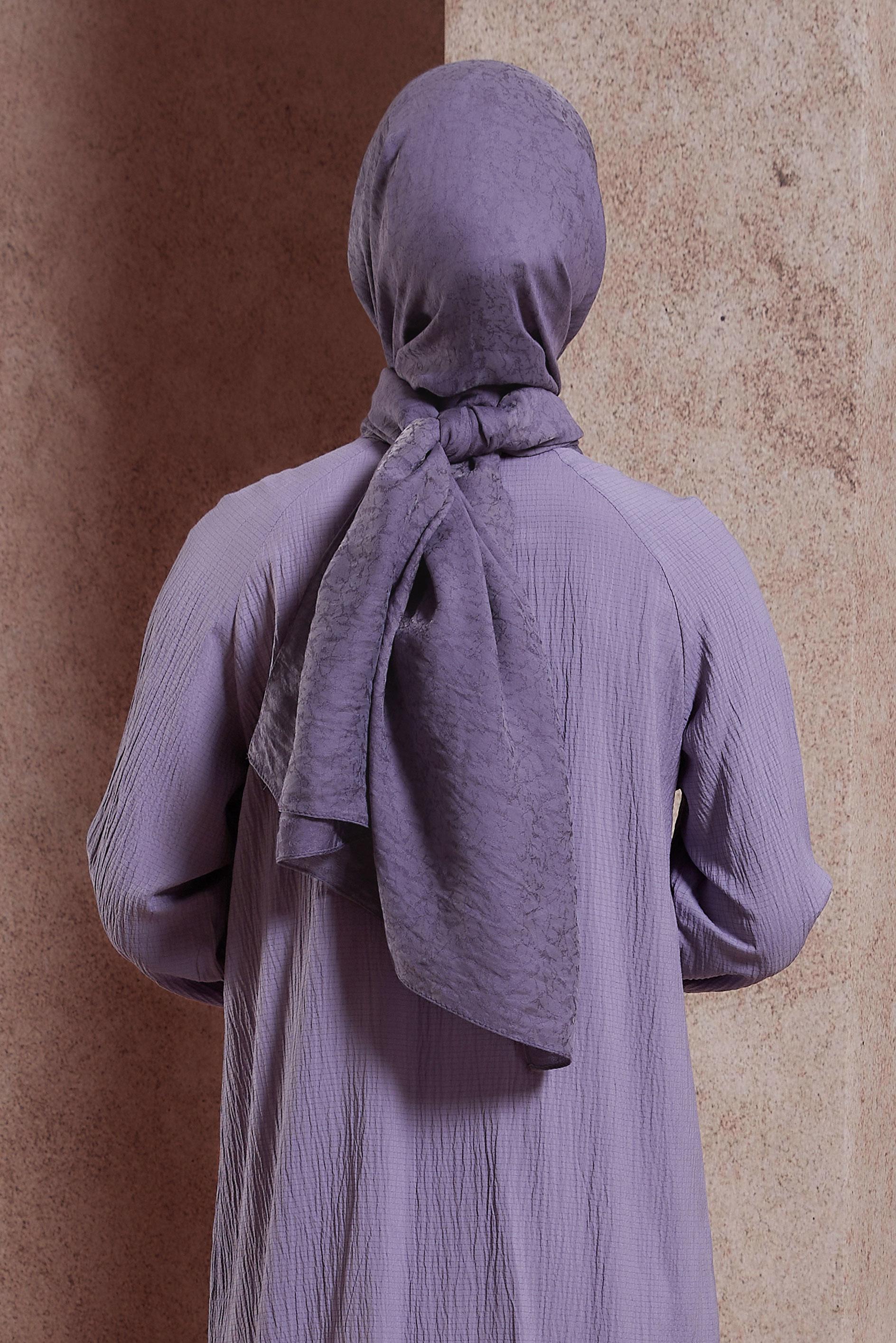 Tesettür giyim MOR ALVİNA JAKARLI ŞAL 8427