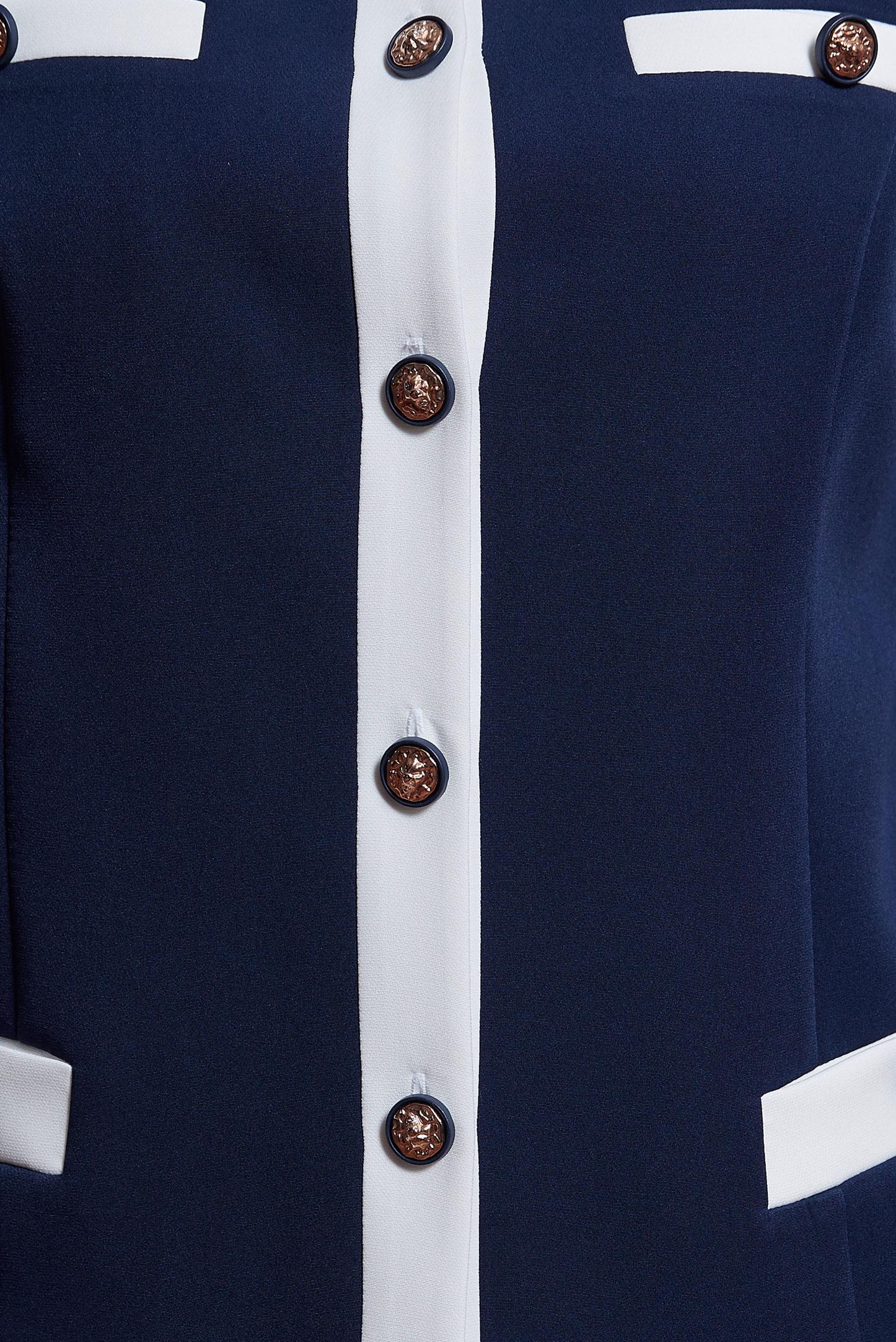 Tesettür giyim LACİVERT DÜĞME DETAYLI ETEKLİ TAKIM 30426