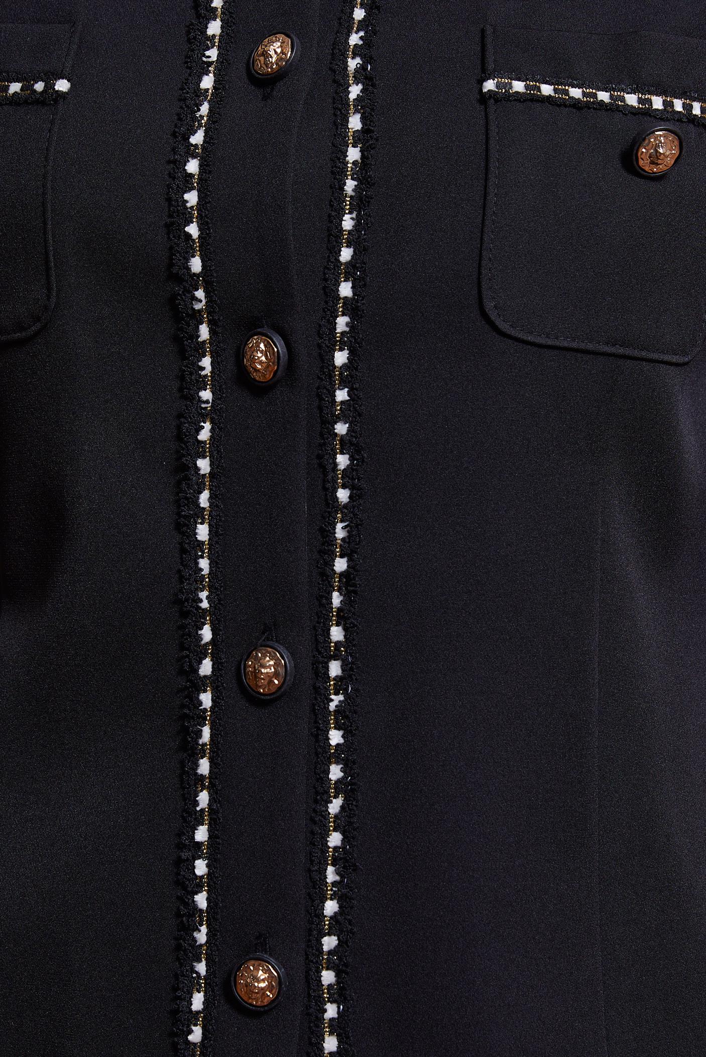 Tesettür giyim SİYAH DÜĞMELİ ETEKLİ TAKIM 30427