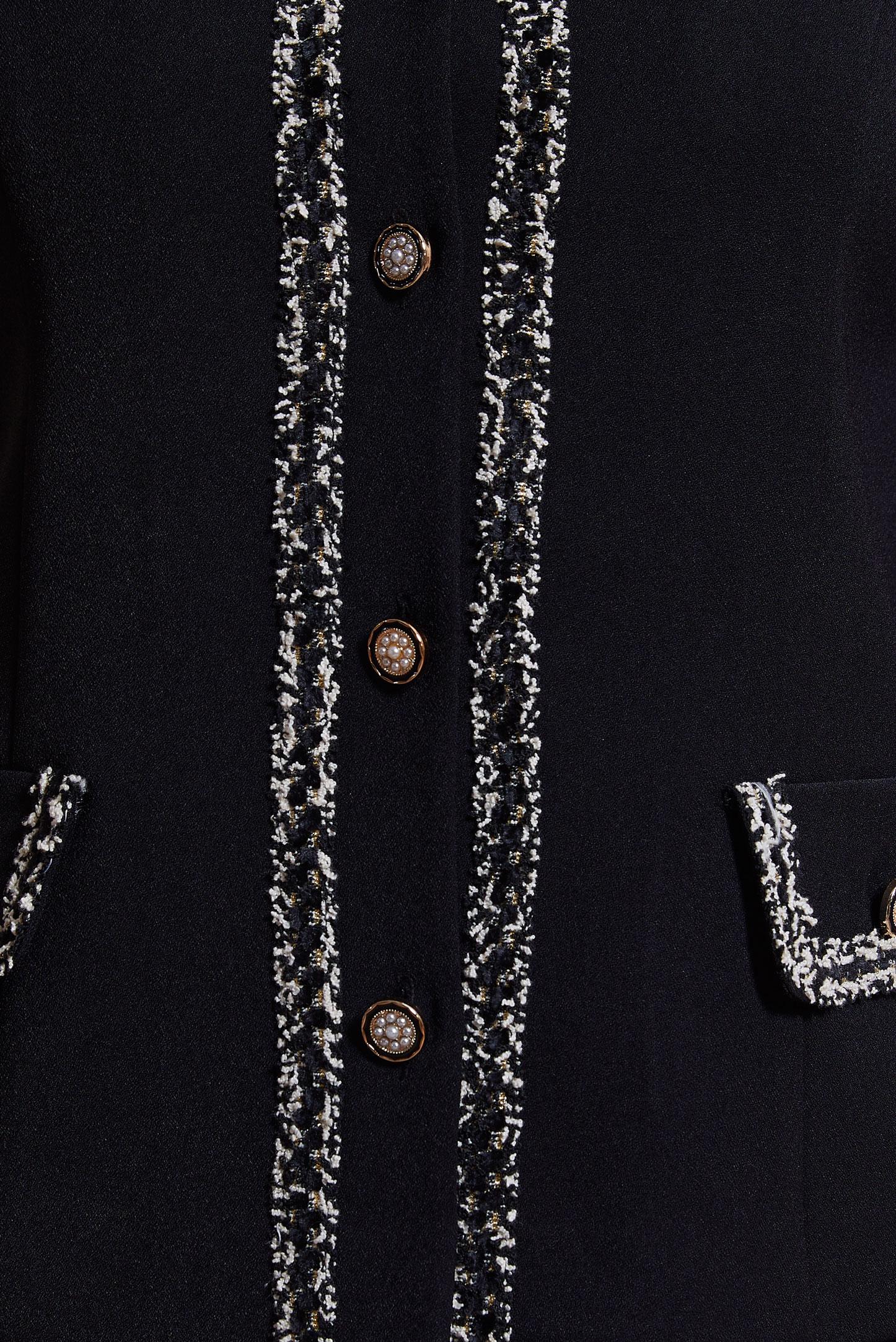 Tesettür giyim SİYAH DÜĞMELİ ETEKLİ TAKIM 30428