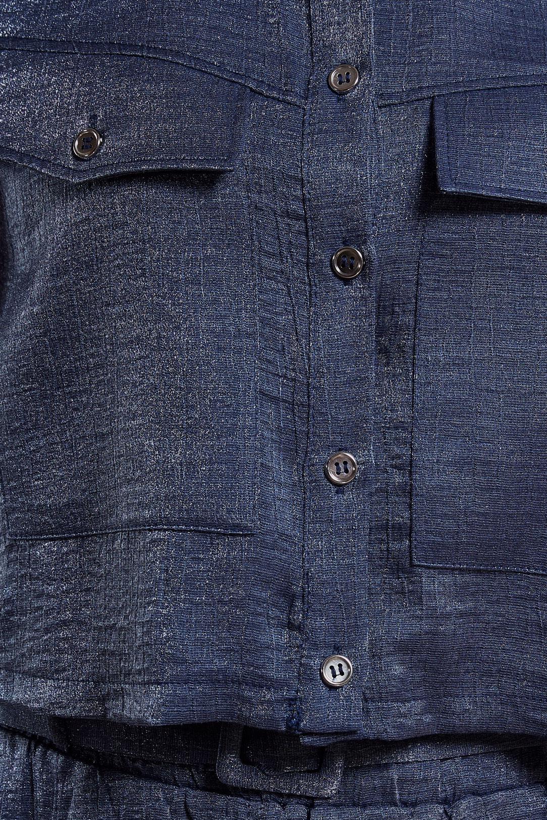 Tesettür giyim LACİVERT ETEKLİ BÜRÜMCÜK TAKIM 44567-1