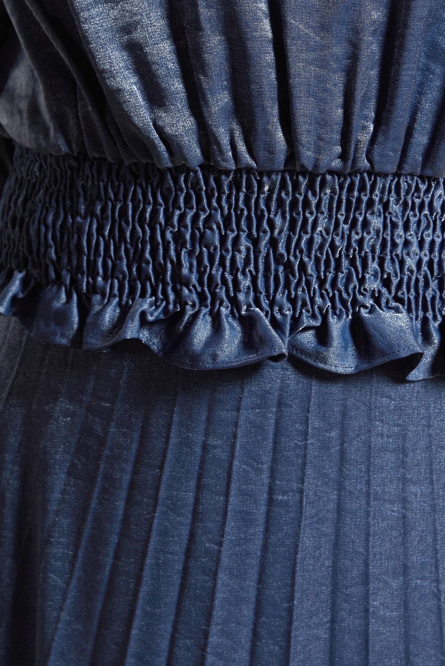 Tesettür giyim LACİVERT GİPELİ ETEKLİ TESETTÜR TAKIM 44716