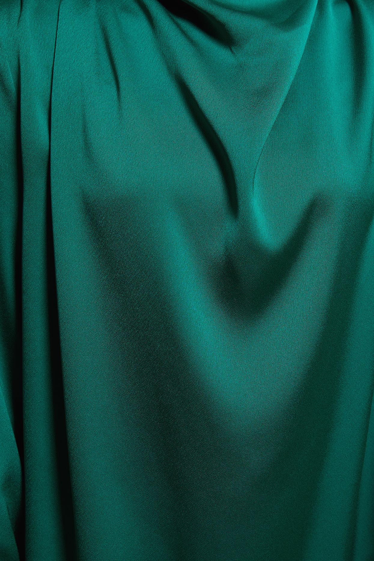 Tesettür giyim YEŞİL SATEN DOKUMA PANTOLONLU TAKIM 30429