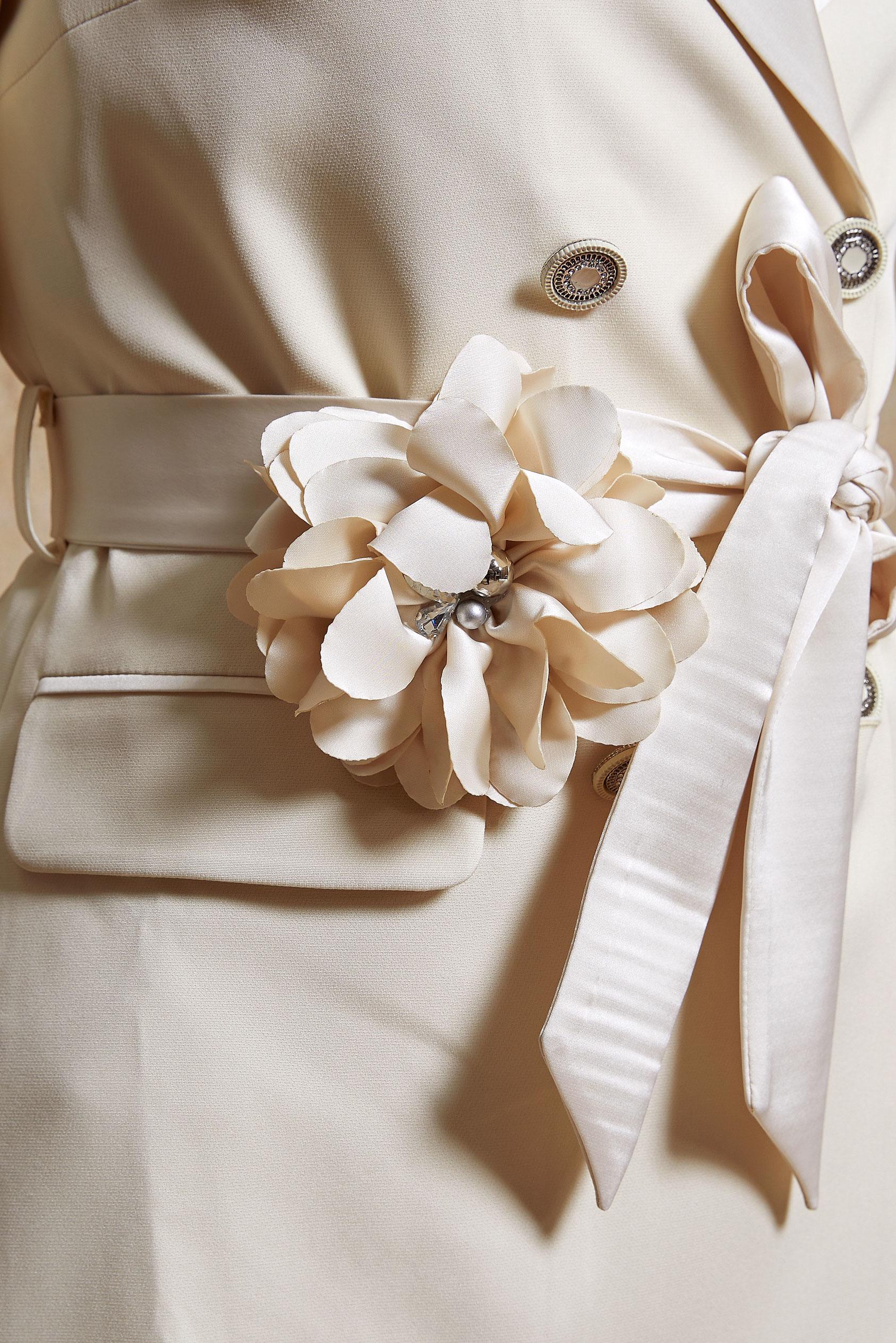 Hijab clothing ECRU BELTED PANTS SUIT 30435