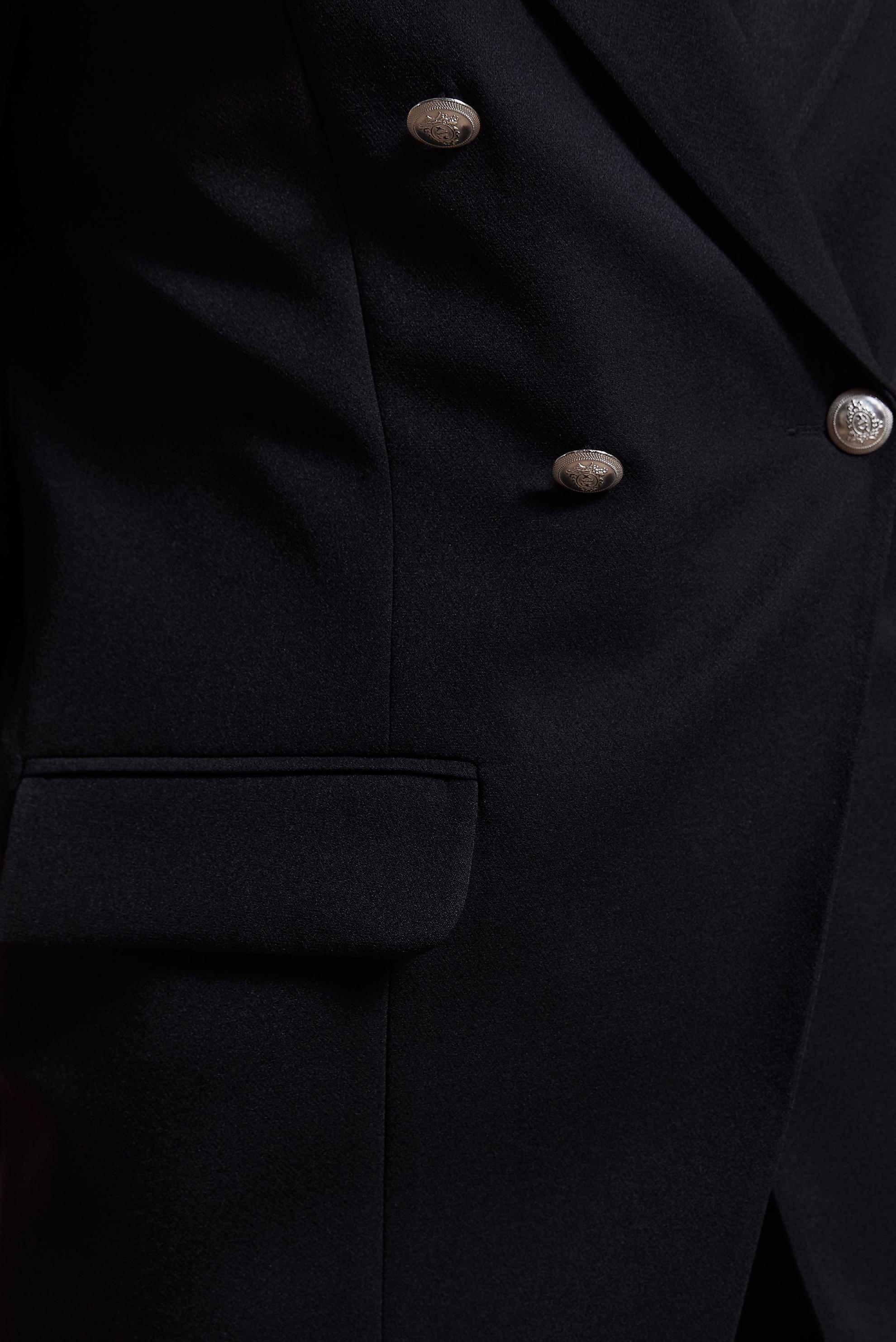 Tesettür giyim SİYAH KRUVAZE YAKA ÜÇLÜ PANTOLONLU TAKIM 30438