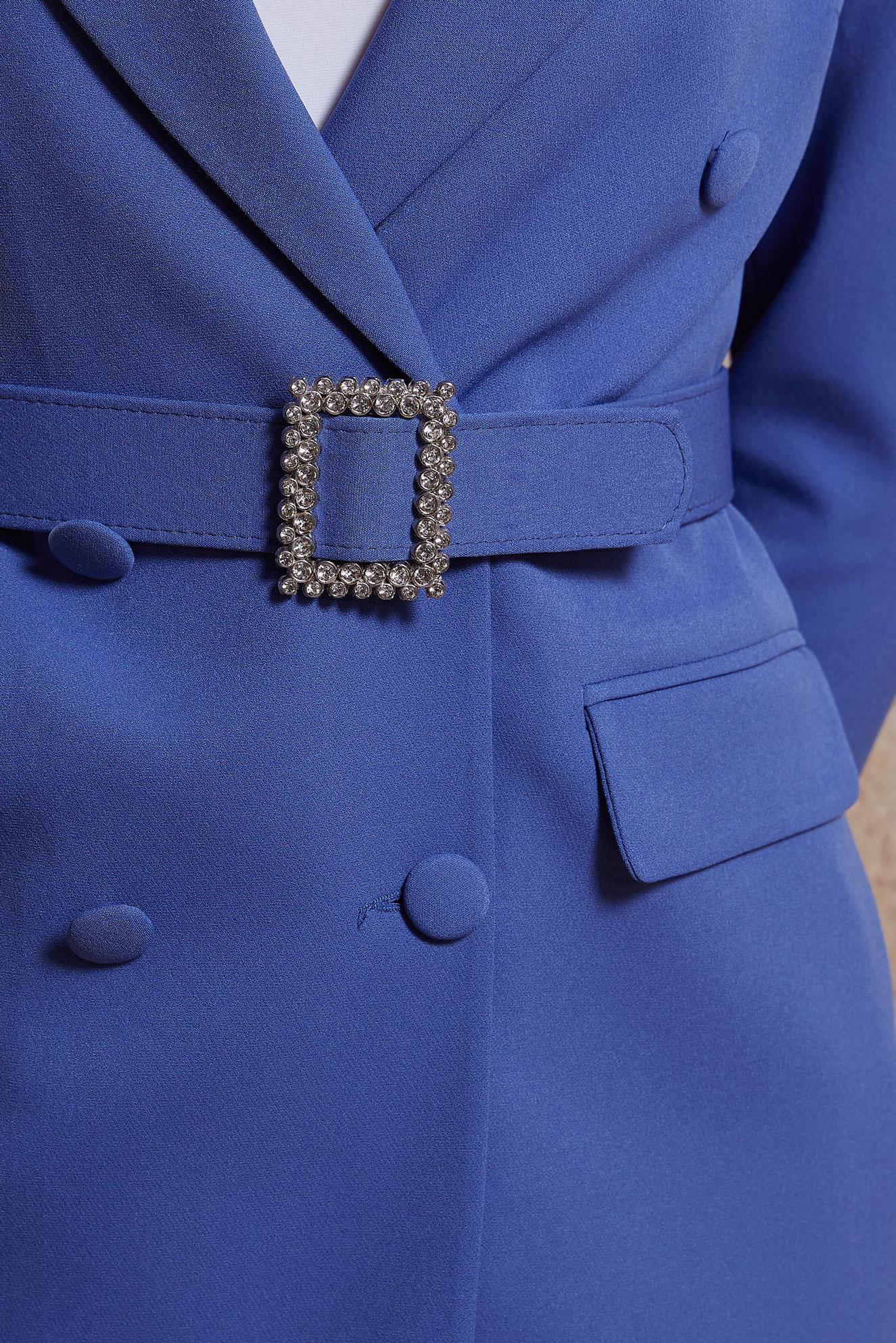 Tesettür giyim LACİVERT KEMERLİ PANTOLONLU TAKIM 30439