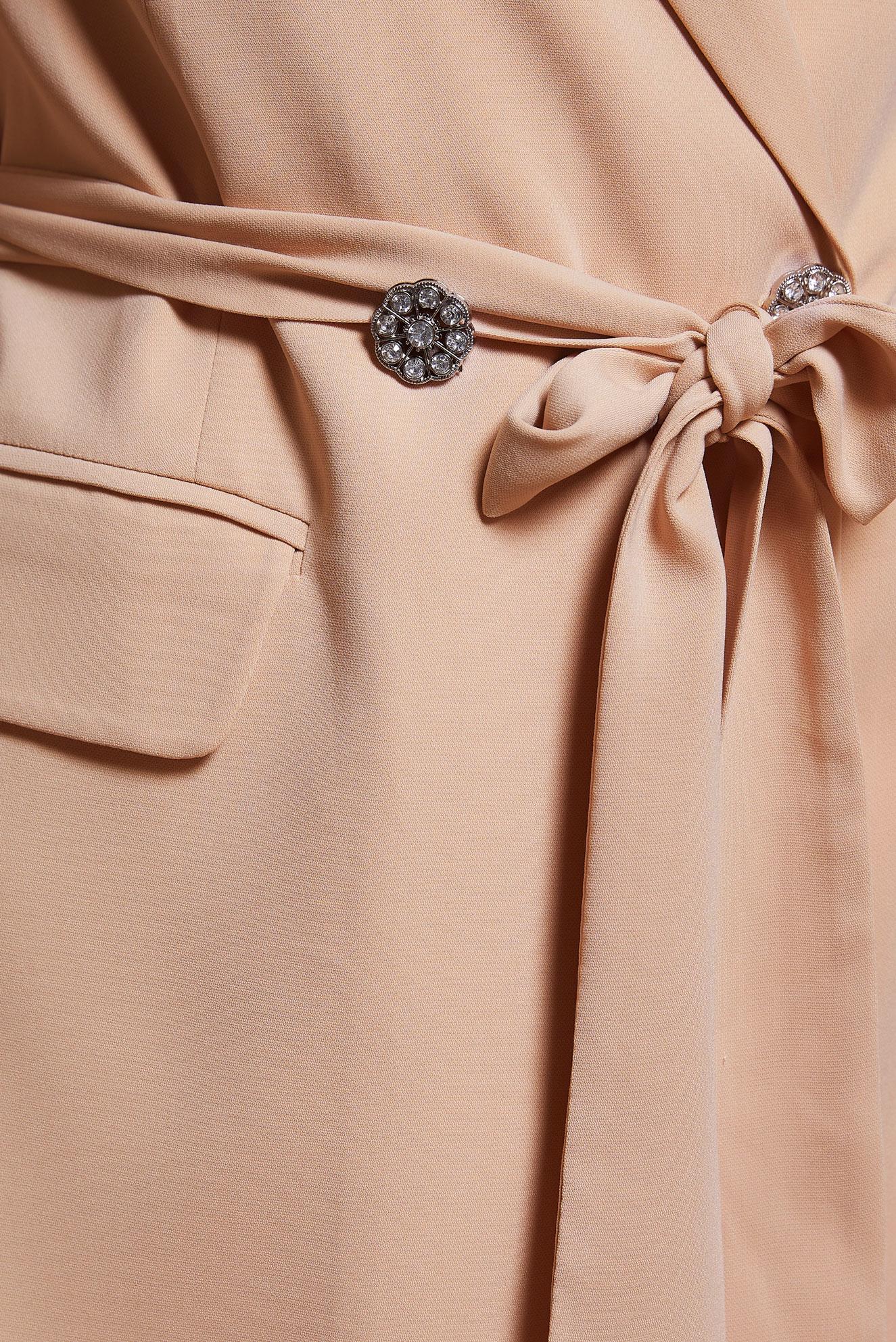 Tesettür giyim PUDRA BROŞ DETAYLI PANTOLONLU TAKIM 30444