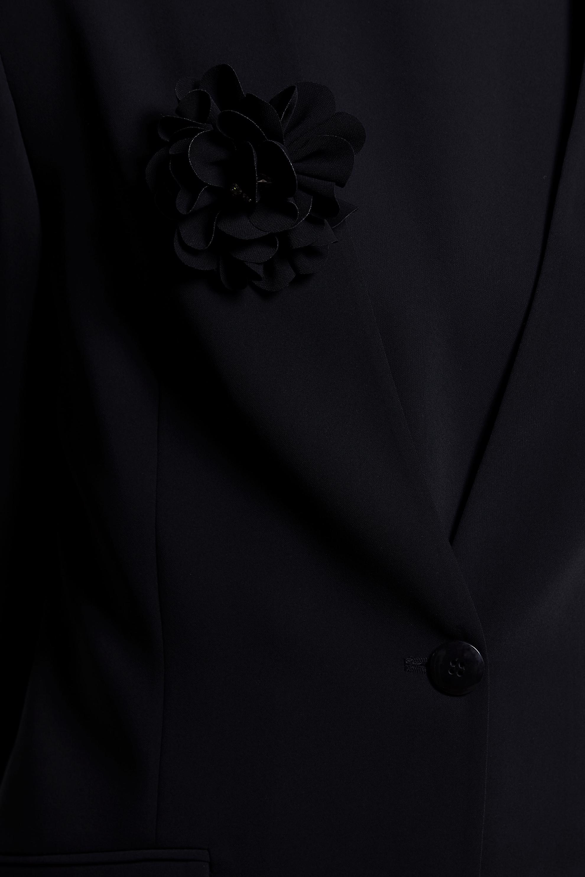 Tesettür giyim SİYAH BROŞ DETAYLI ÜÇLÜ PANTOLONLU TAKIM 30445