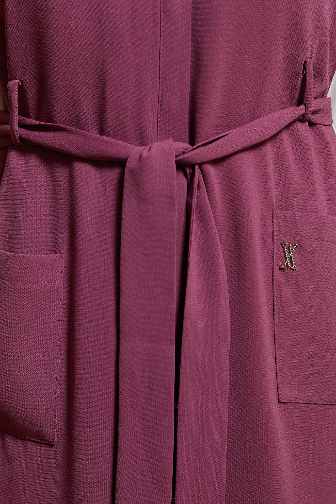 Tesettür giyim PEMBE KUŞAKLI ÜÇLÜ PANTOLONLU TAKIM 44171