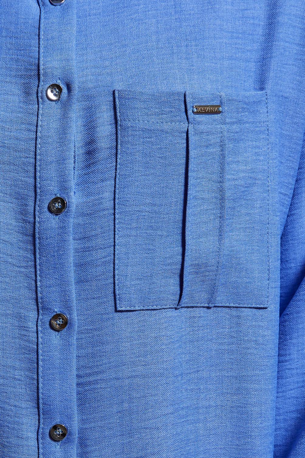 Tesettür giyim MAVİ GÖMLEK YAKA PANTOLONLU TAKIM 44412