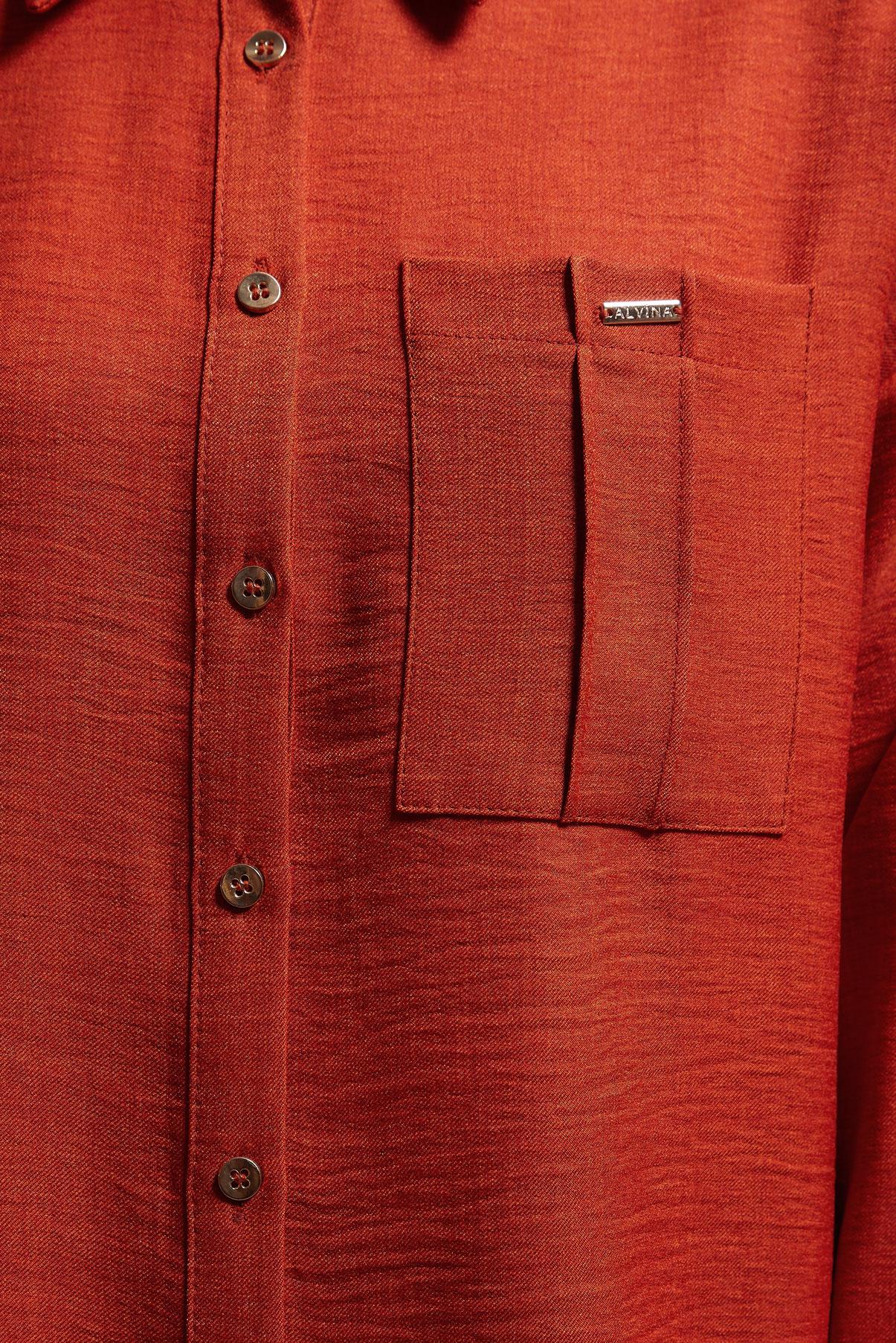 Tesettür giyim TURUNCU GÖMLEK YAKA PANTOLONLU TAKIM 44412