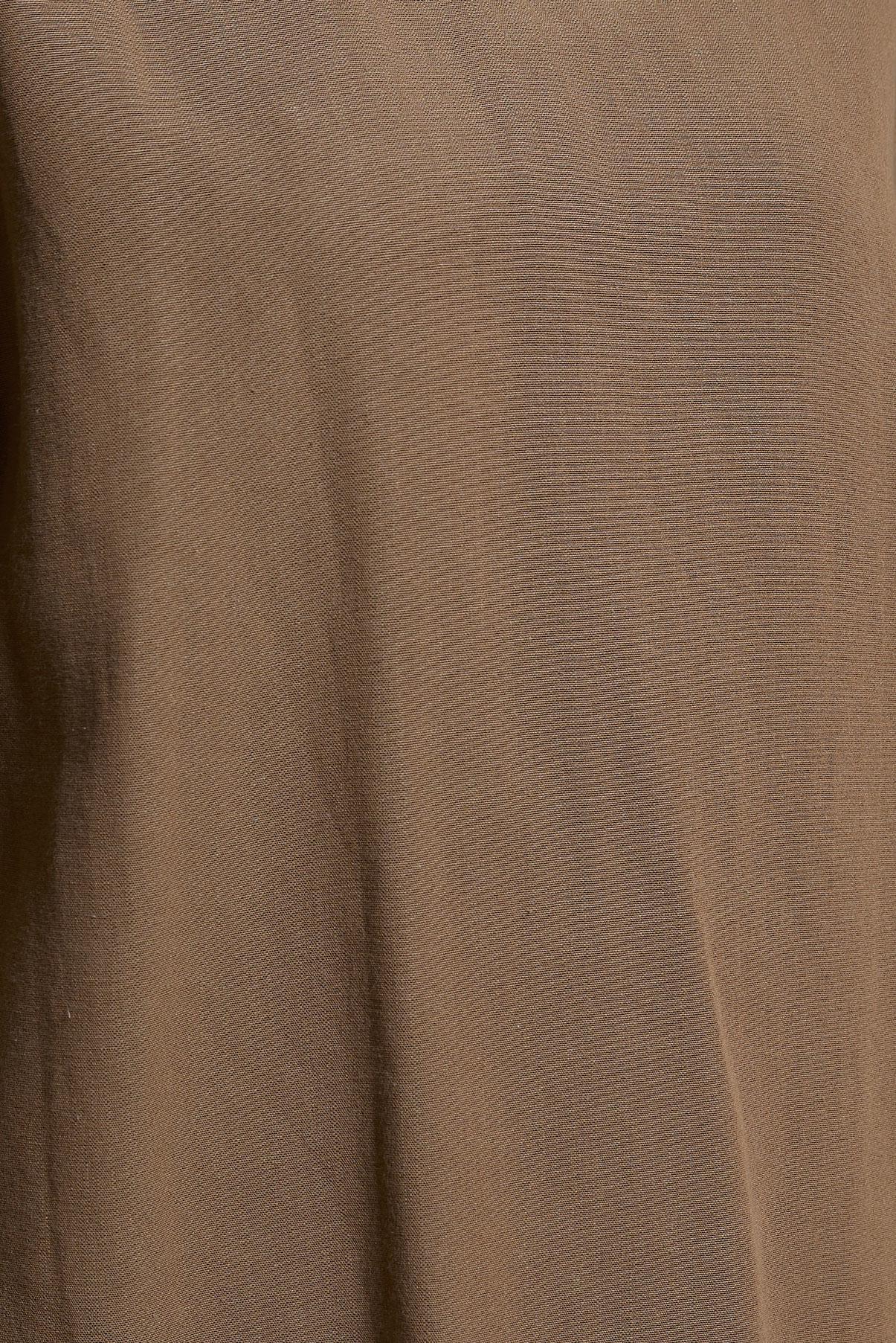 Tesettür giyim KAHVE KETEN DOKULU PANTOLONLU TAKIM 44415