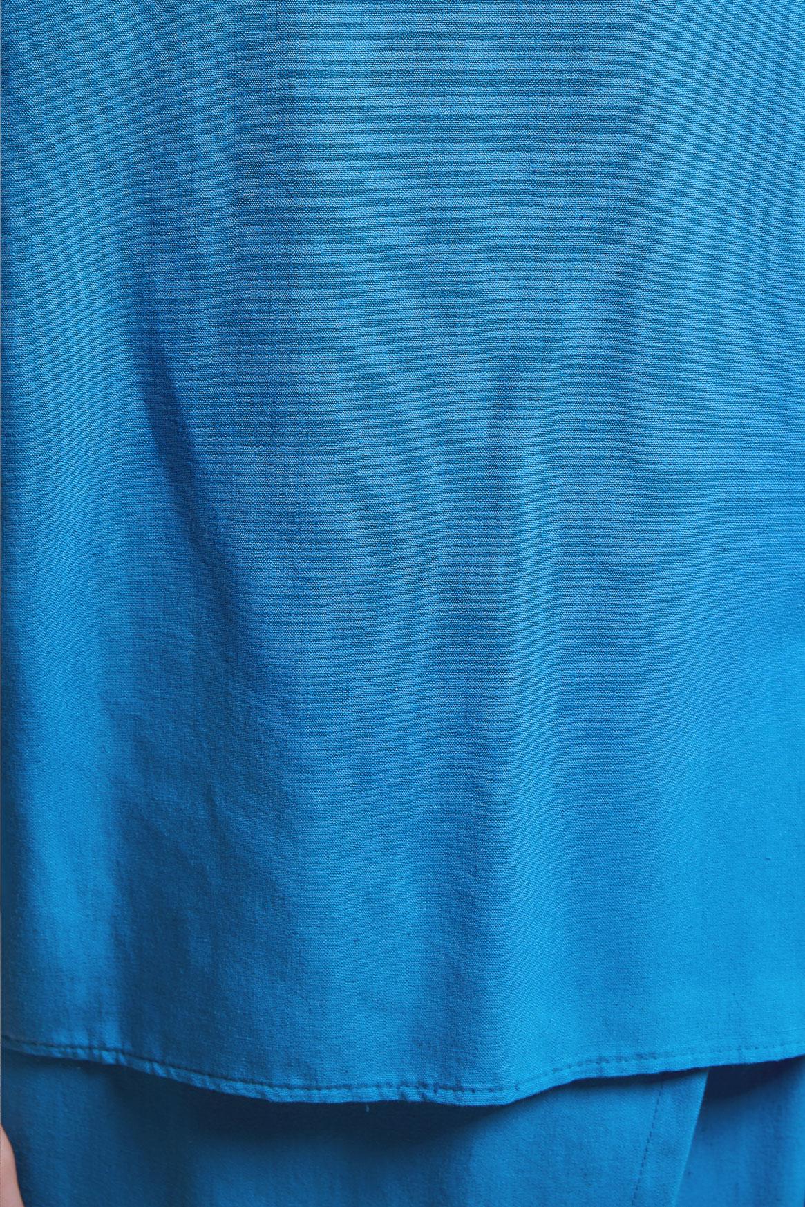 Tesettür giyim LACİVERT KETEN DOKULU PANTOLONLU TAKIM 44415