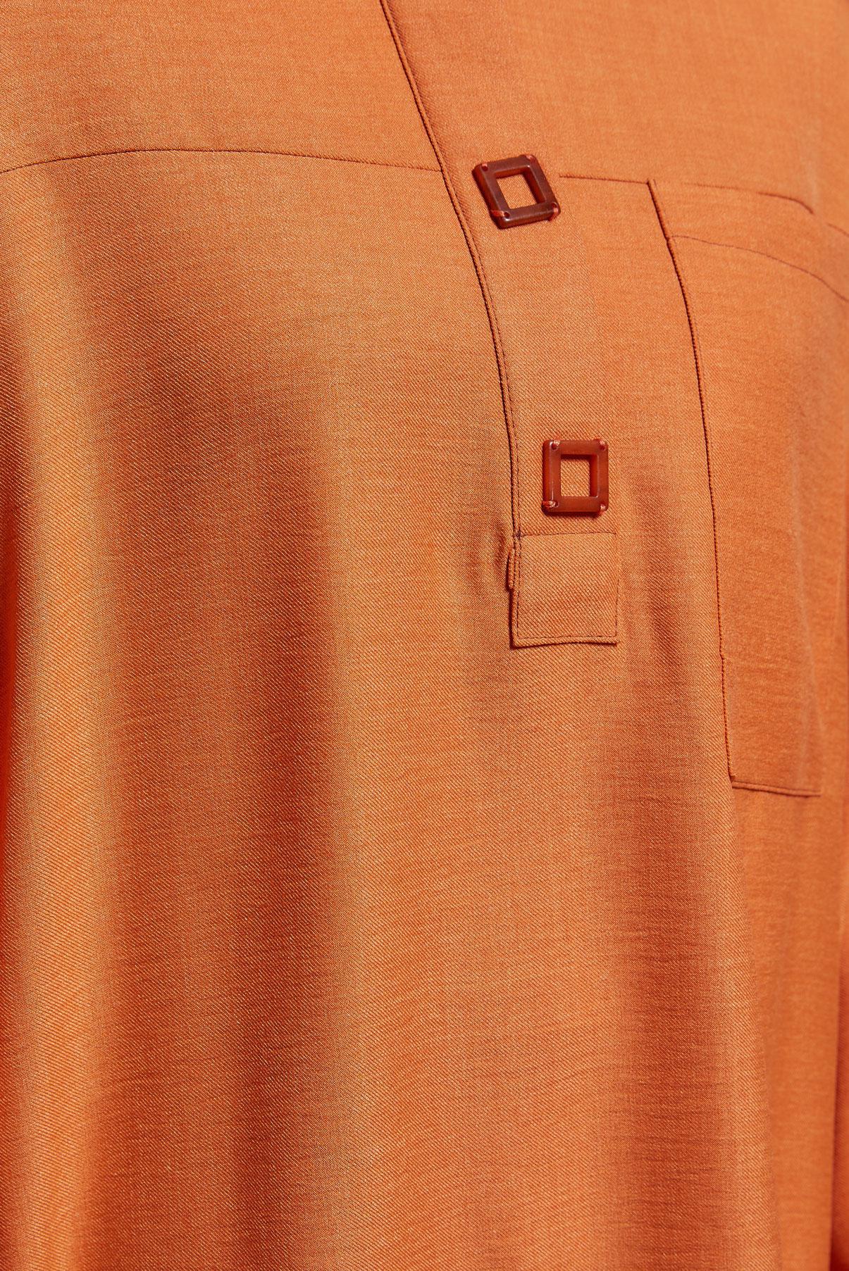 Tesettür giyim TURUNCU GENİŞ PAÇA PANTOLONLU TAKIM 44418