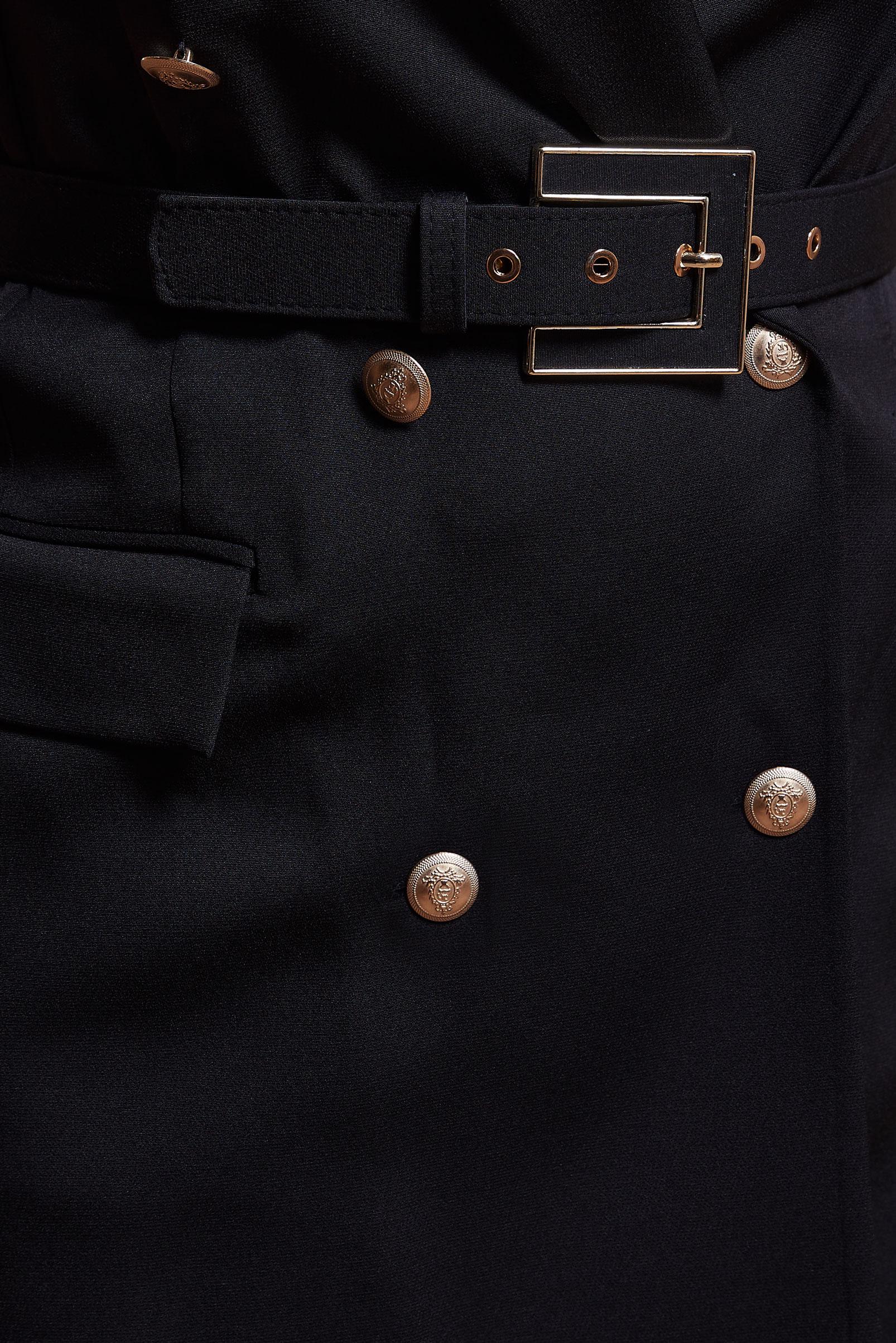 Tesettür giyim SİYAH KEMERLİ YELEKLİ PANTOLONLU TAKIM 44454