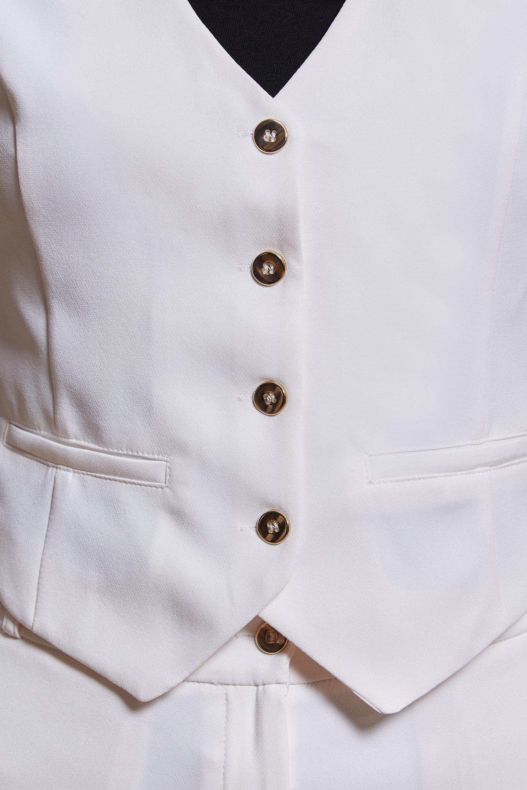 Tesettür giyim BEYAZ YELEKLİ PANTOLONLU TAKIM 44455