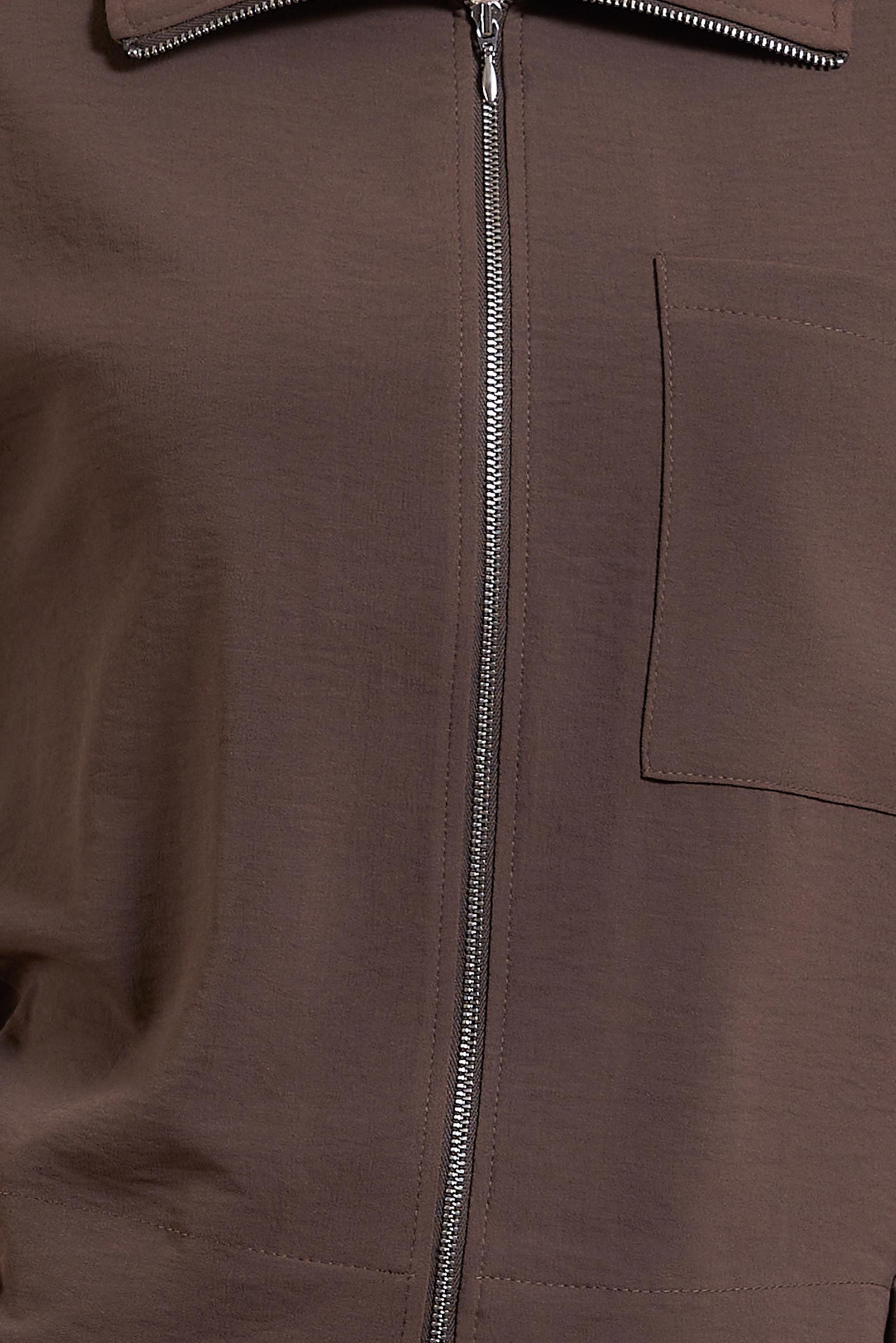 Tesettür giyim KAHVE FERMUARLI PANTOLONLU TAKIM 44461