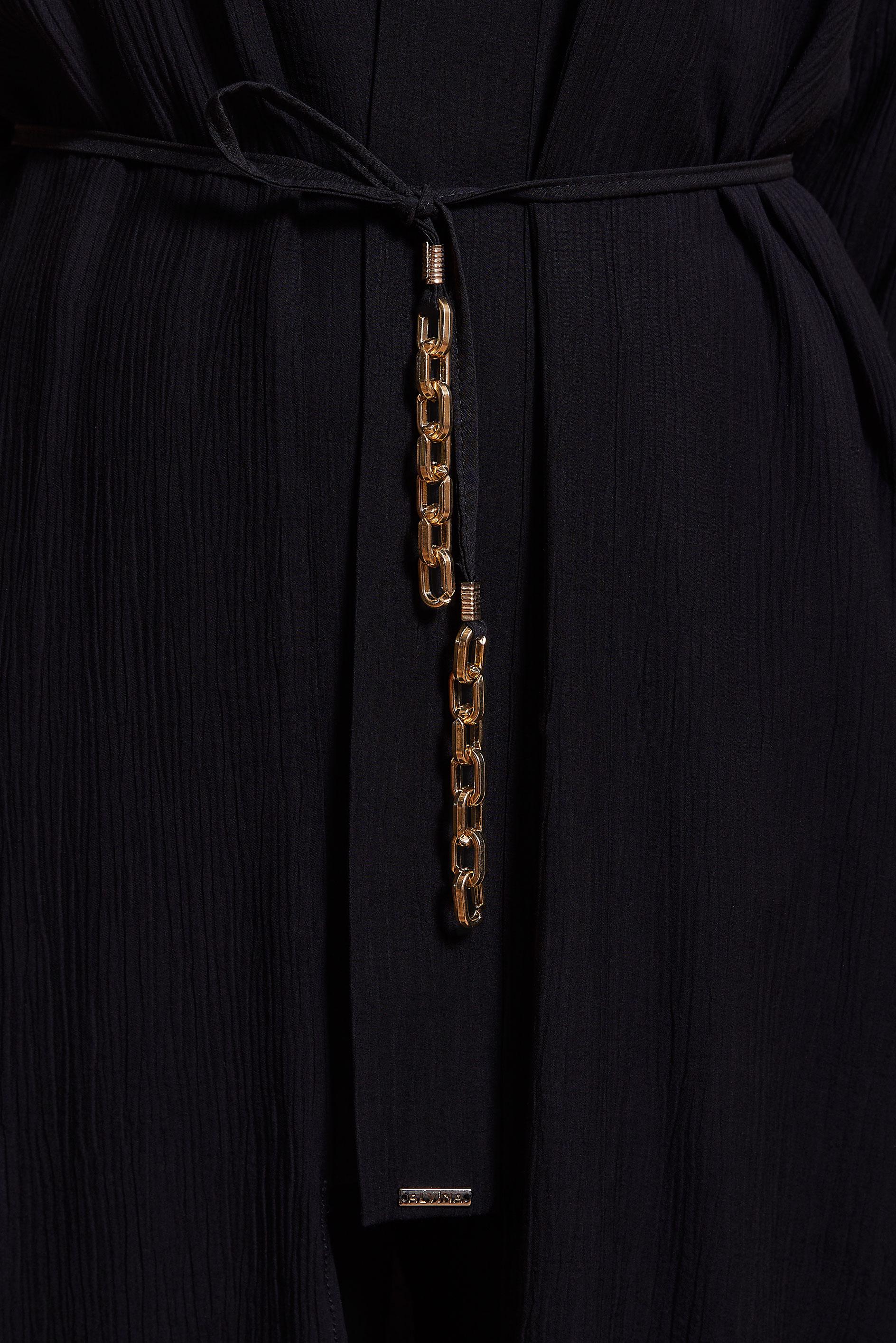 Tesettür giyim SİYAH BAĞCIKLI PANTOLONLU TAKIM 44463