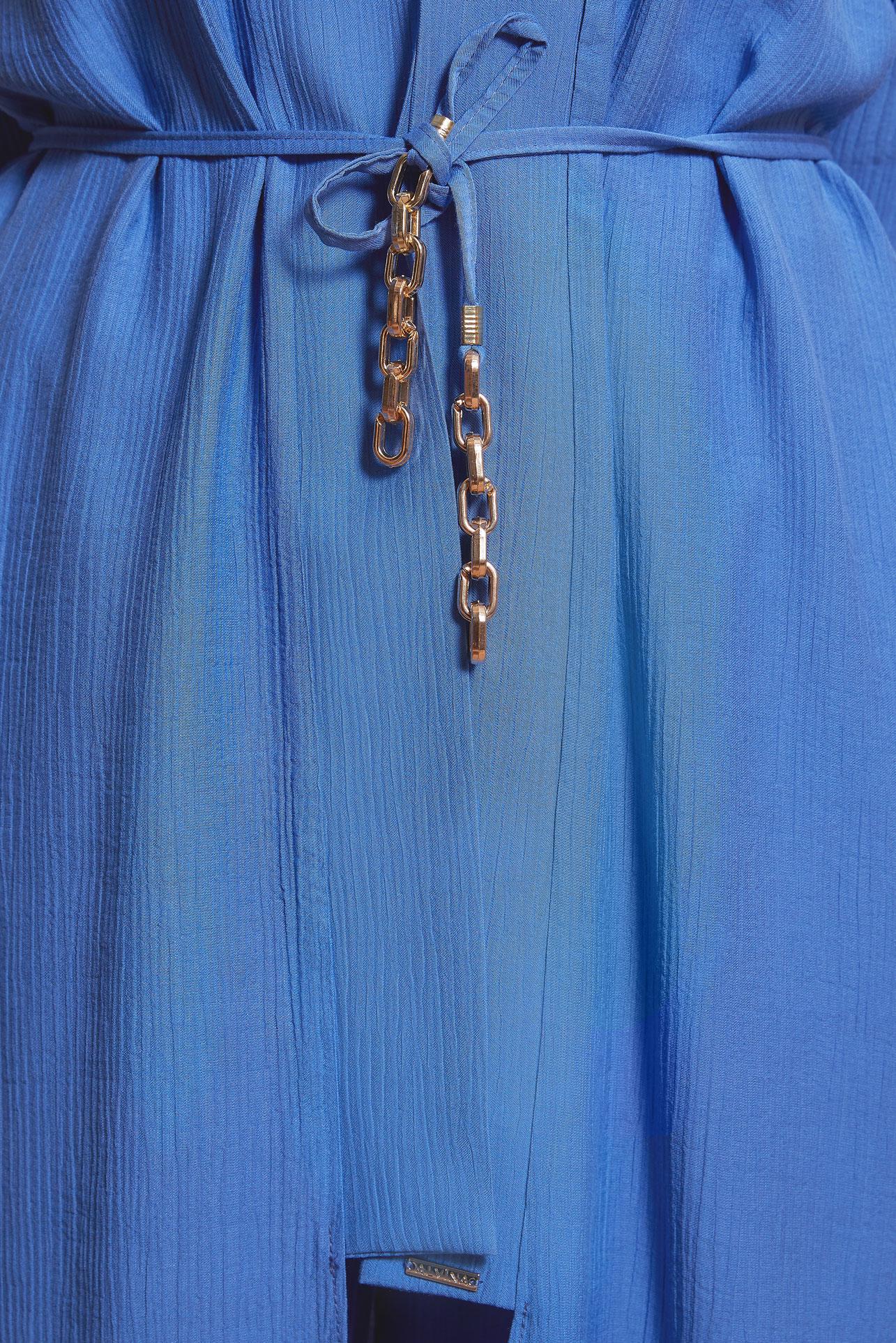 Tesettür giyim LACİVERT BAĞCIKLI PANTOLONLU TAKIM 44463