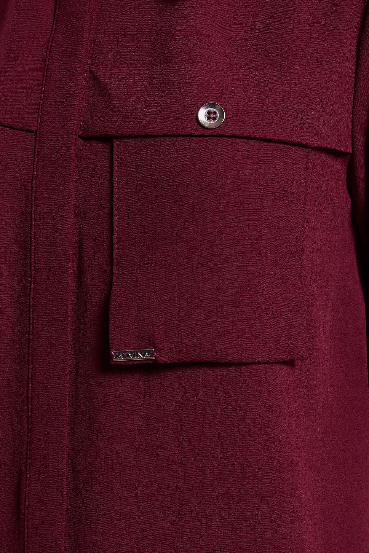 Tesettür giyim BORDO KETEN DOKULU PANTOLONLU TAKIM 44464	