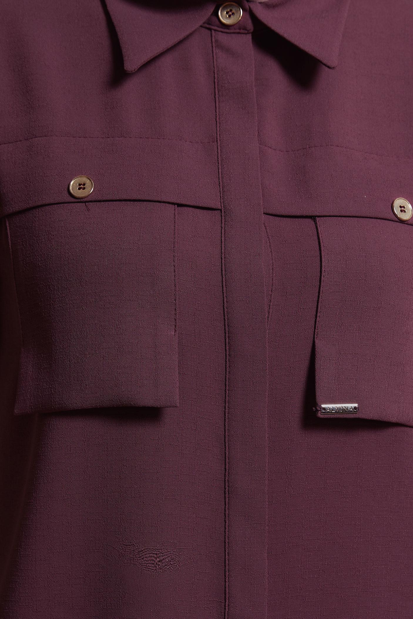 Tesettür giyim KAHVE KETEN DOKULU PANTOLONLU TAKIM 44464	