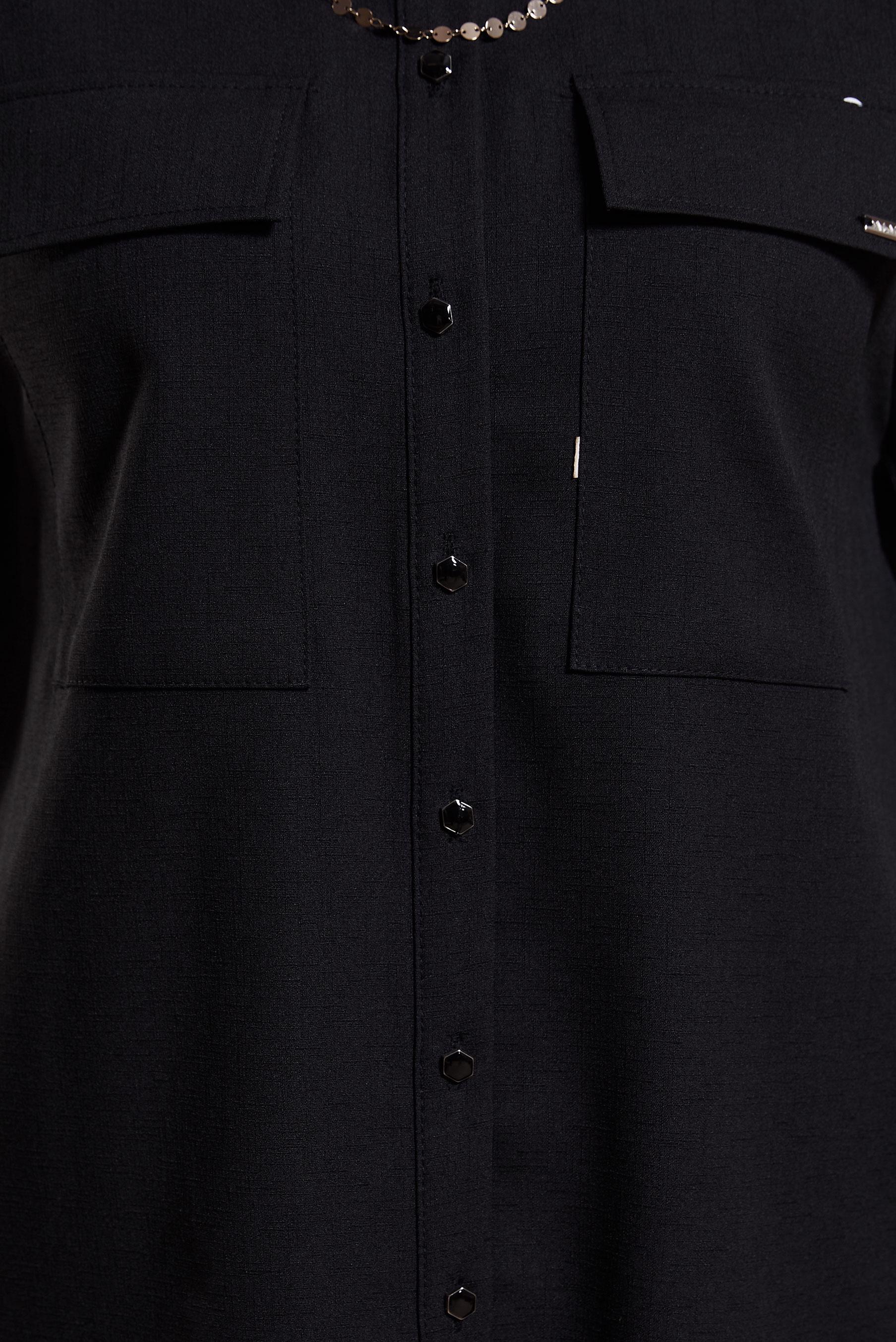 Tesettür giyim SİYAH GÖMLEK YAKA PANTOLONLU TAKIM 44473