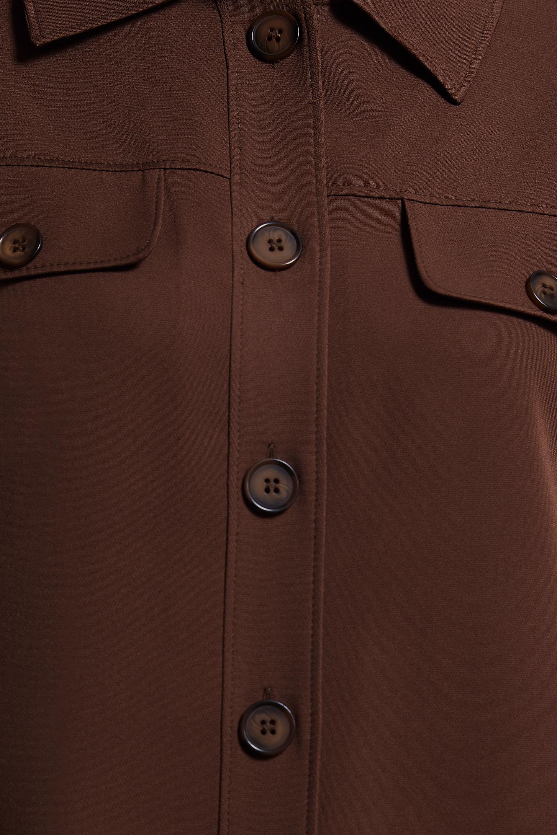 Tesettür giyim KAHVE DÜĞMELİ PANTOLONLU TAKIM 44500