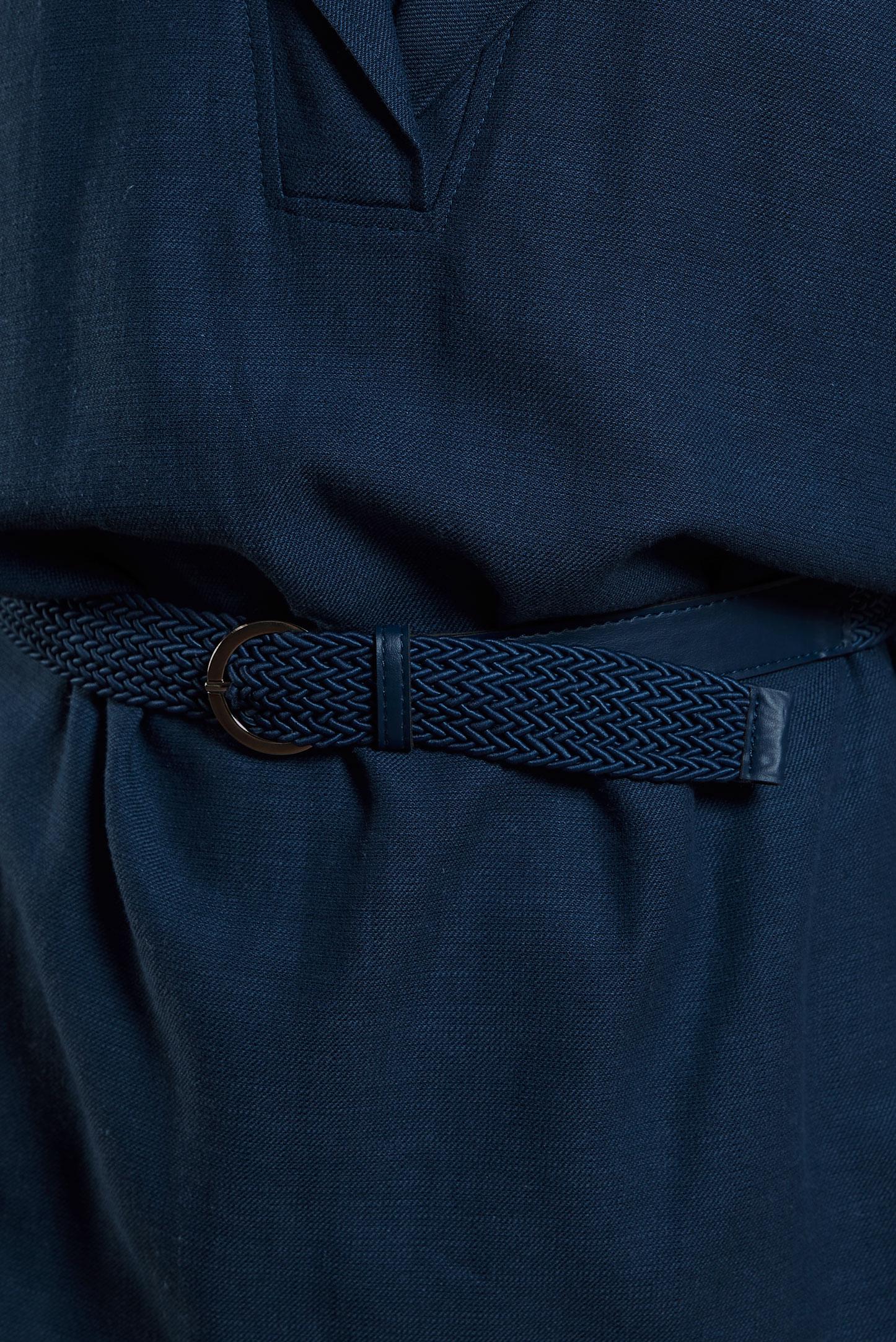 Tesettür giyim LACİVERT KEMERLİ PANTOLONLU TAKIM 44502