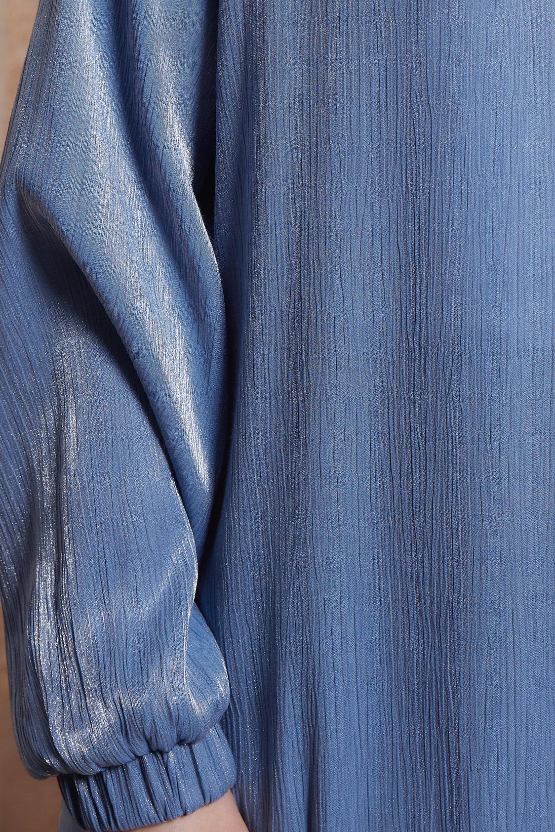 Tesettür giyim LACİVERT AKSESUAR DETAYLI PANTOLONLU TAKIM 44542