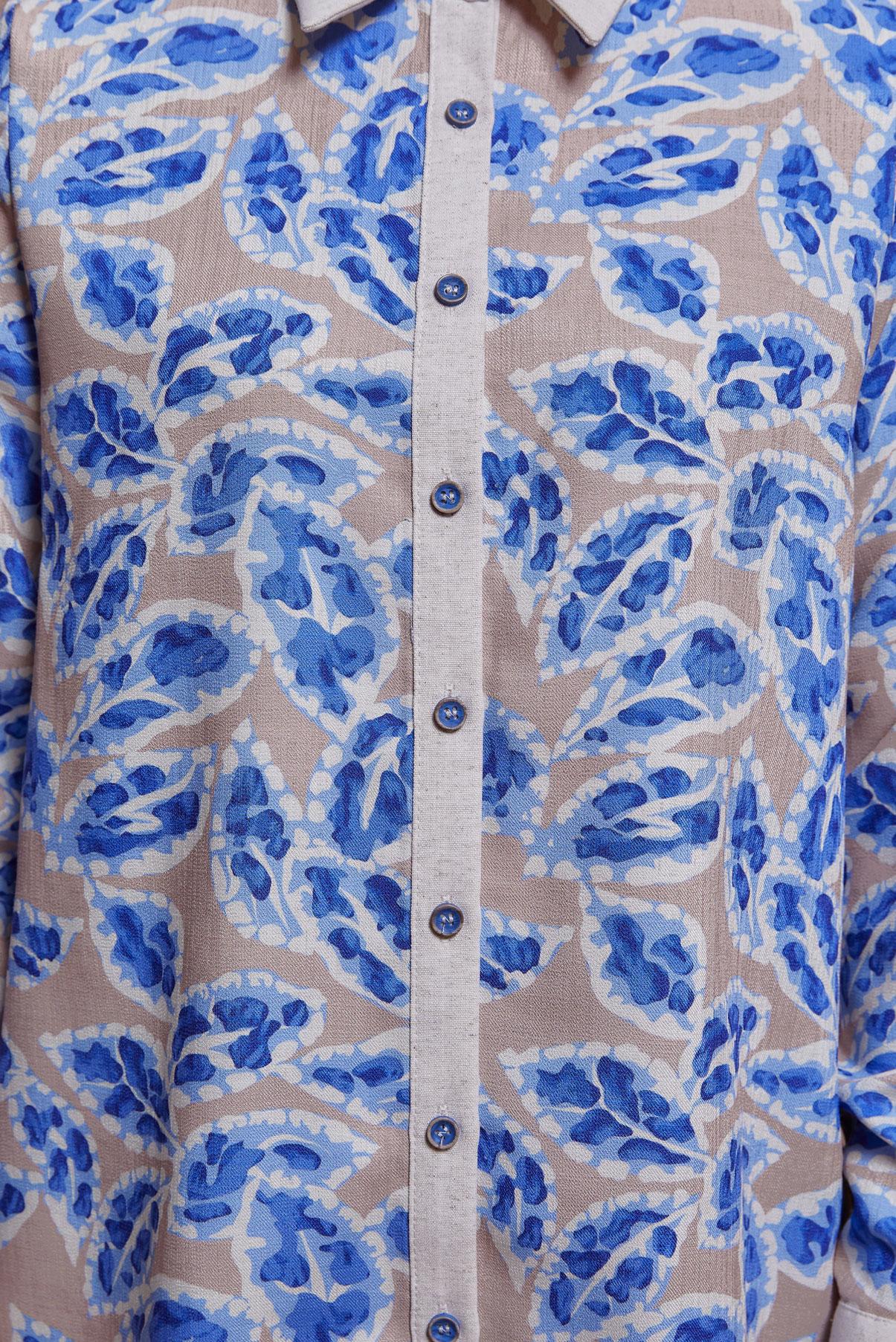 Tesettür giyim BEJ DESENLİ PANTOLONLU TAKIM 44550