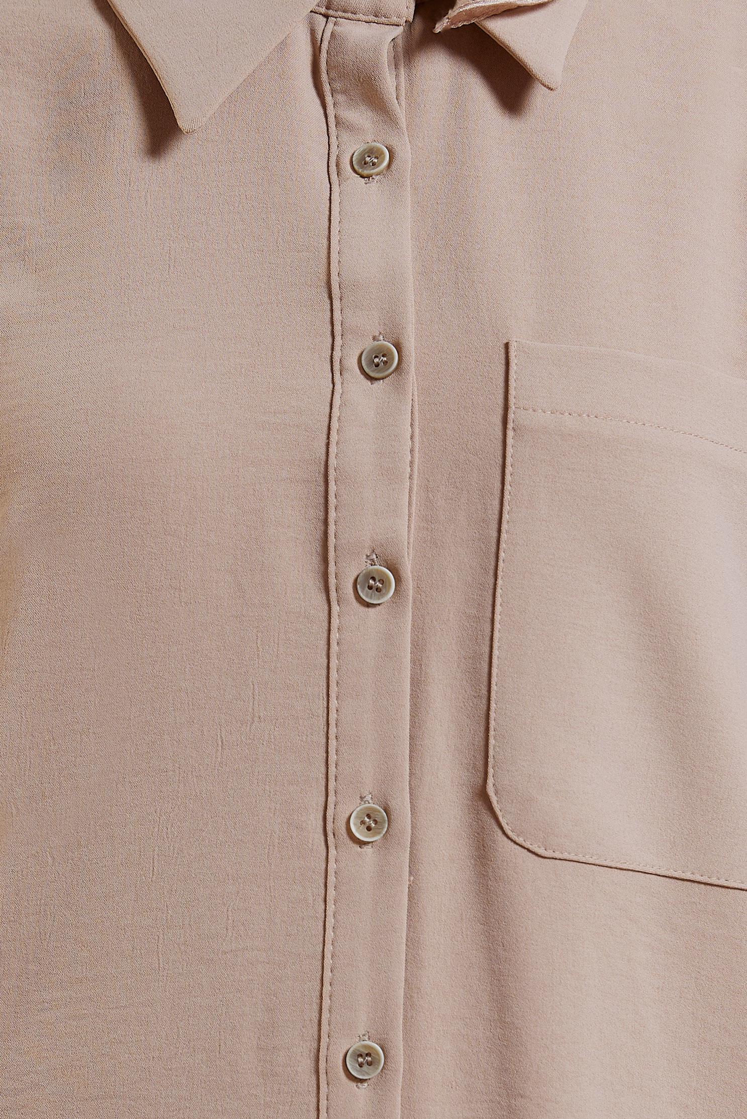 Tesettür giyim TABA GÖMLEK YAKA PANTOLONLU TAKIM 44756