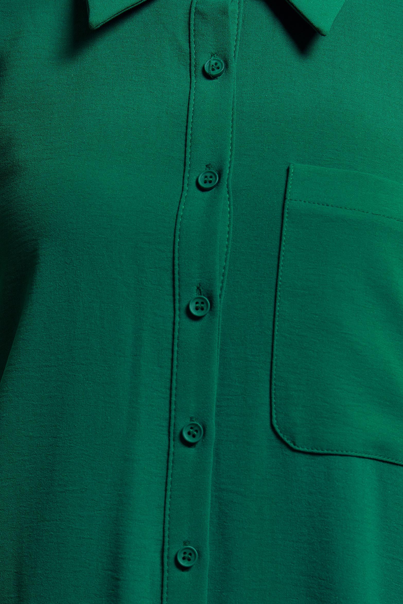 Tesettür giyim YEŞİL GÖMLEK YAKA PANTOLONLU TAKIM 44756