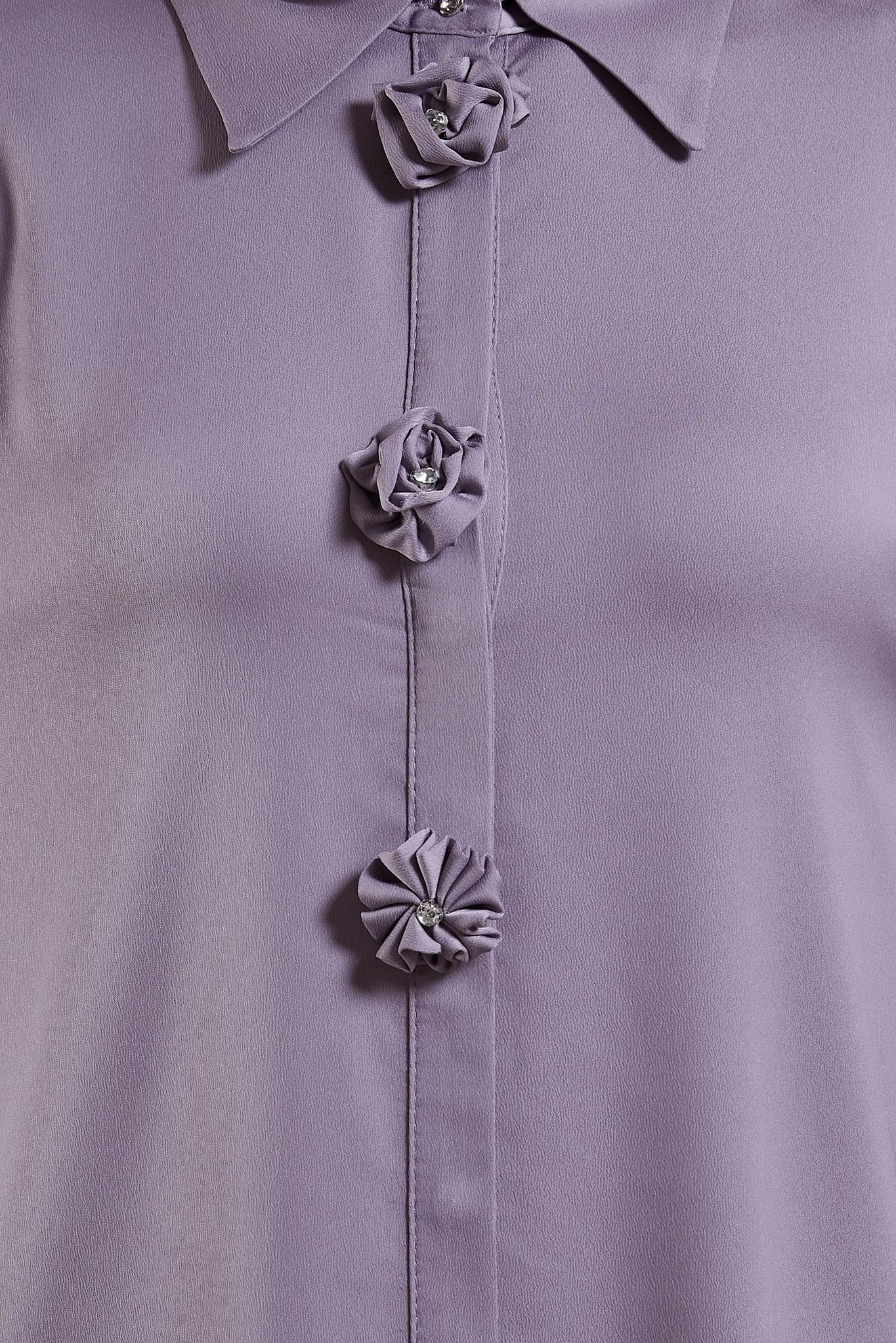 Tesettür giyim MOR PANTOLONLU SATEN TAKIM 44757