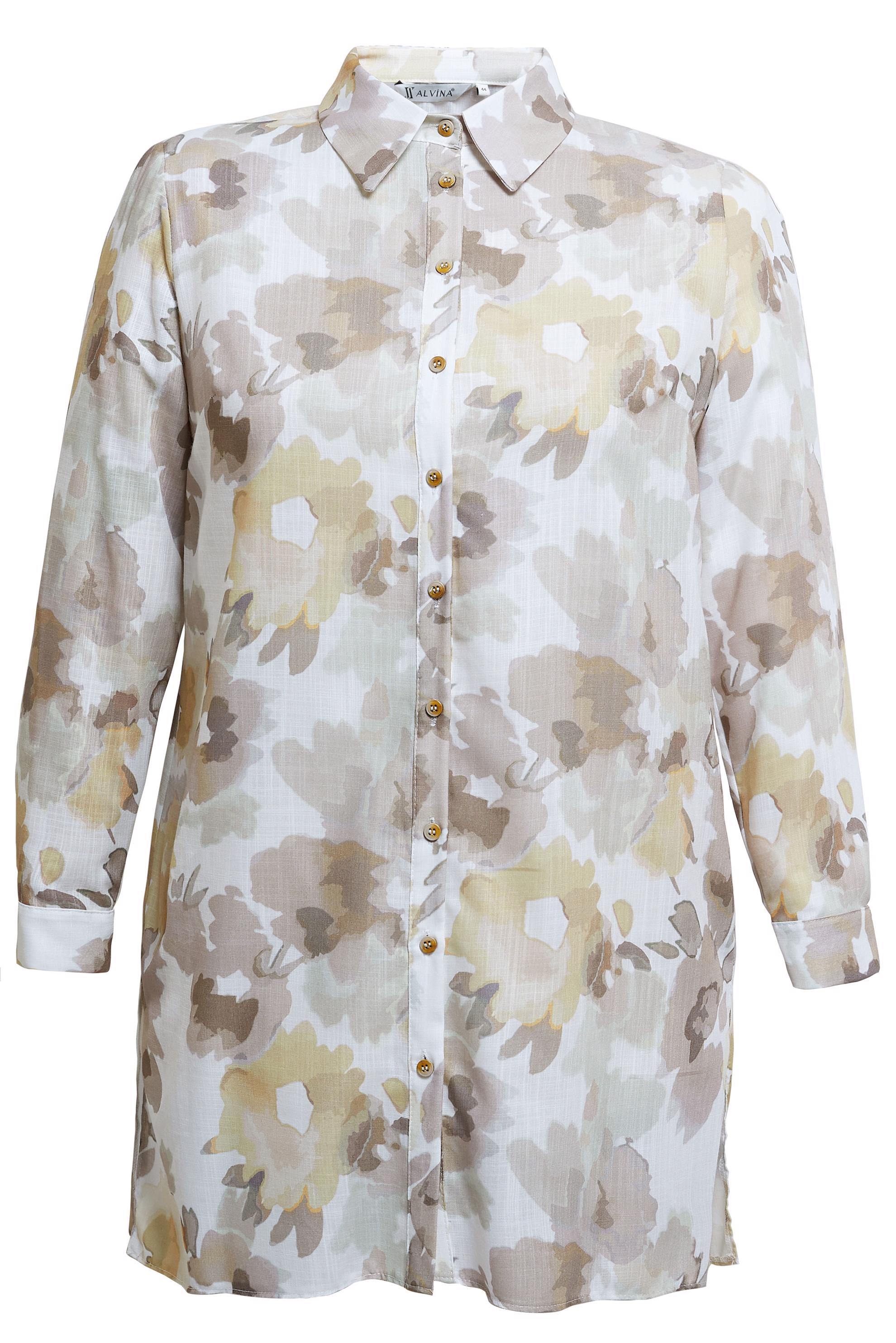 Vêtements hijab VISON TUNIQUE GRANDE TAILLE À MOTIF 20536