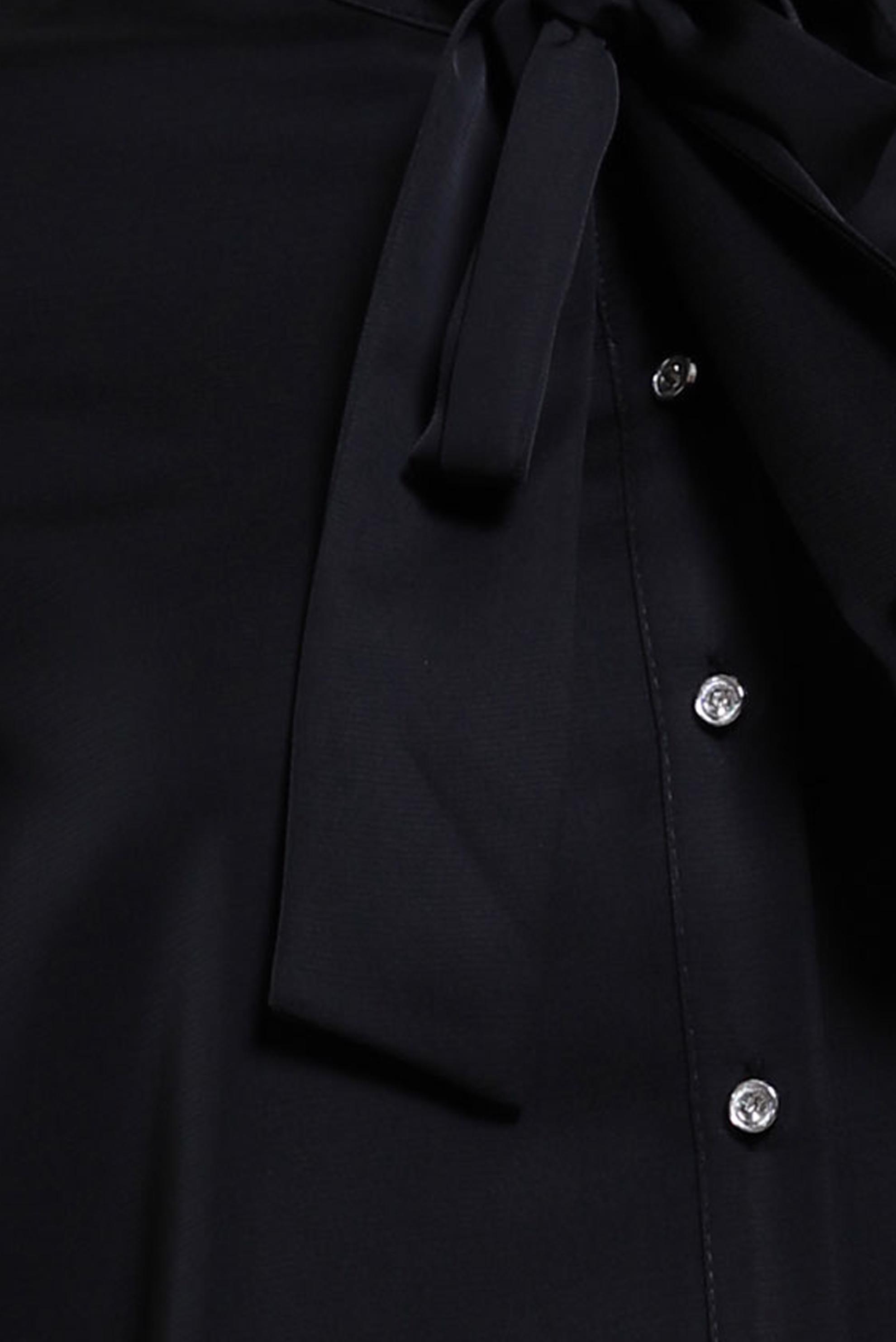 Tesettür giyim SİYAH YAKASI BAĞLAMALI TUNİK 43415